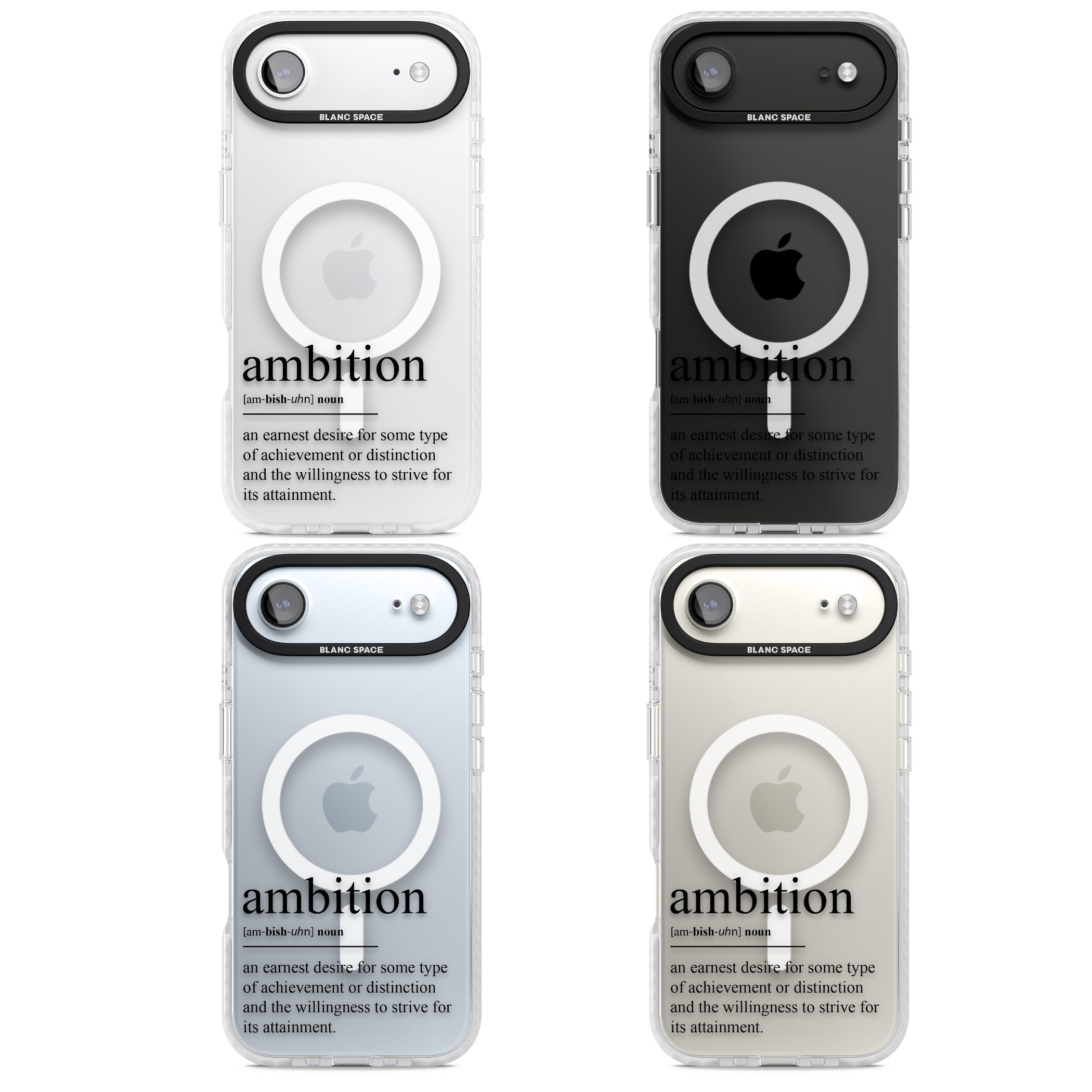 Ambition iPhone 17 Air Impact Pro Clear Phone Case APT Impact Protection