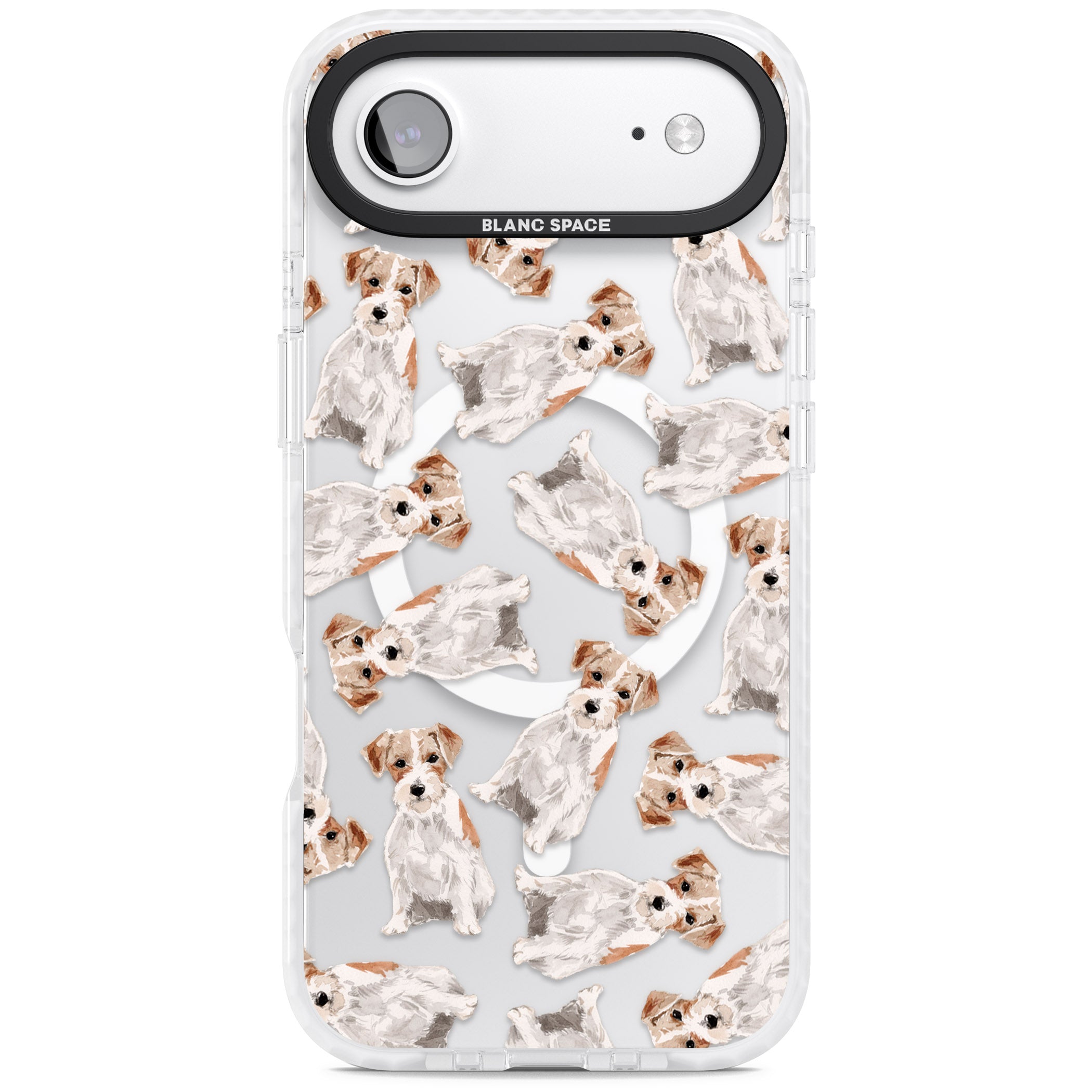 Whimsical Wirehaired Jack Russell iPhone 17 Air Impact Pro Clear Phone Case