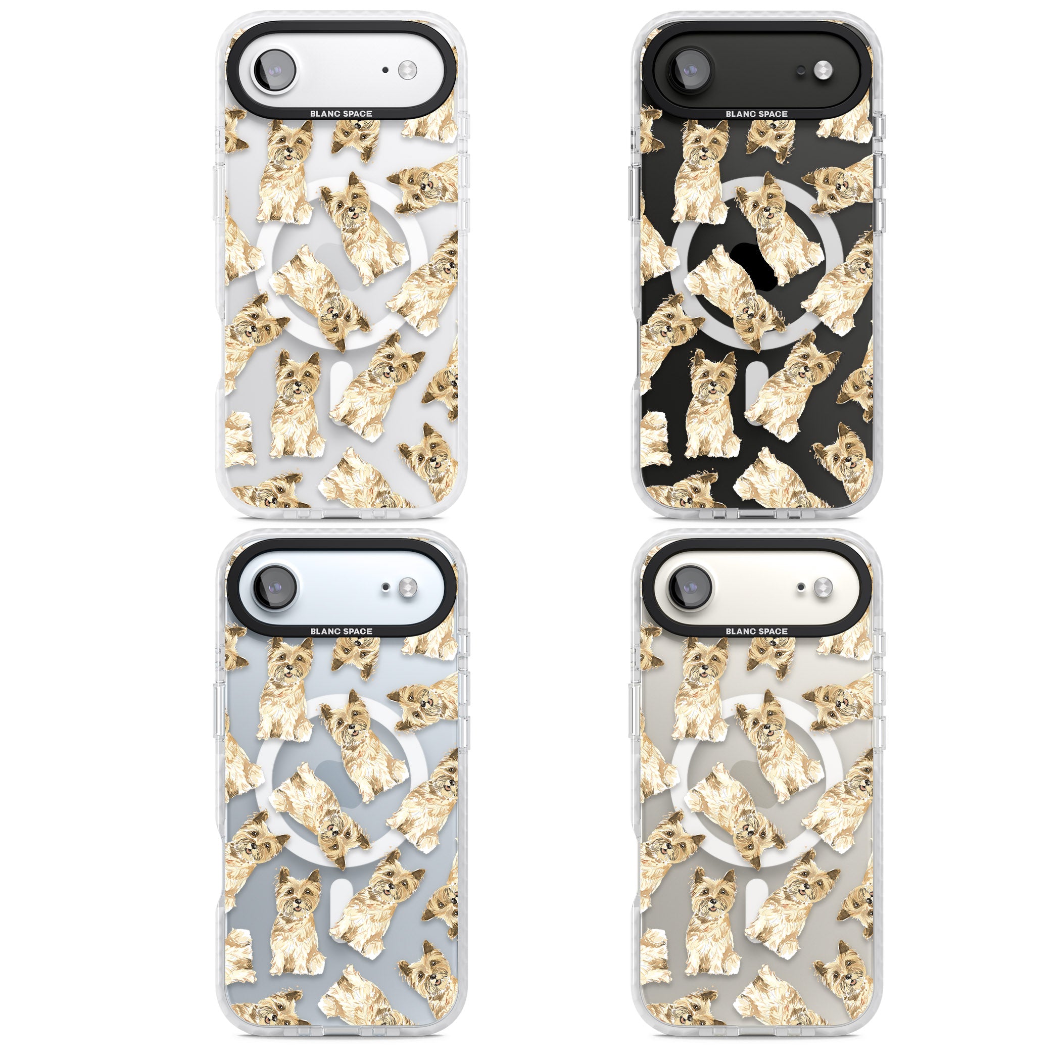 Cairn Terrier Watercolor iPhone 17 Air Impact Pro Clear Phone Case APT Impact Protection