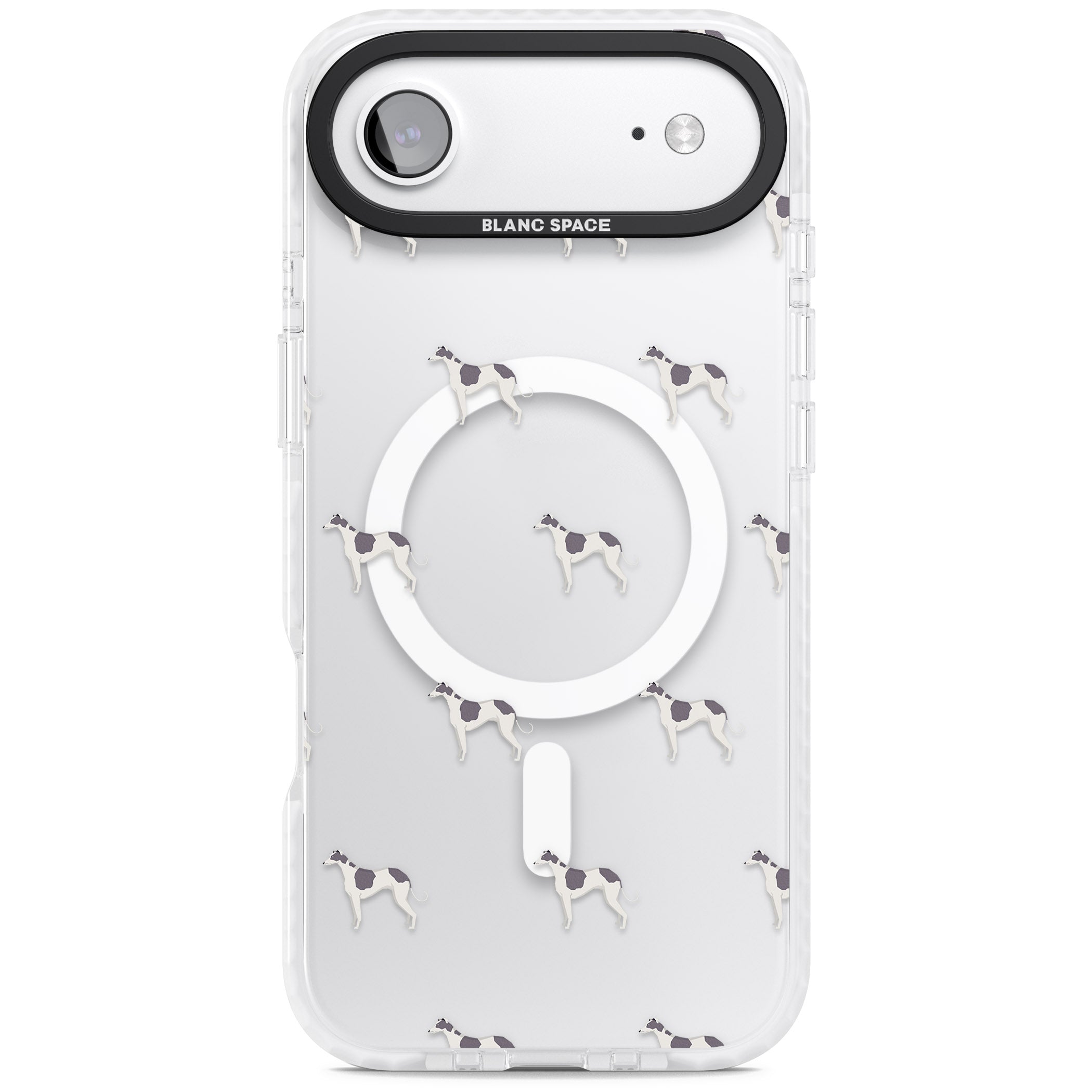 Greyhound Pattern iPhone 17 Air Impact Pro Clear Phone Case