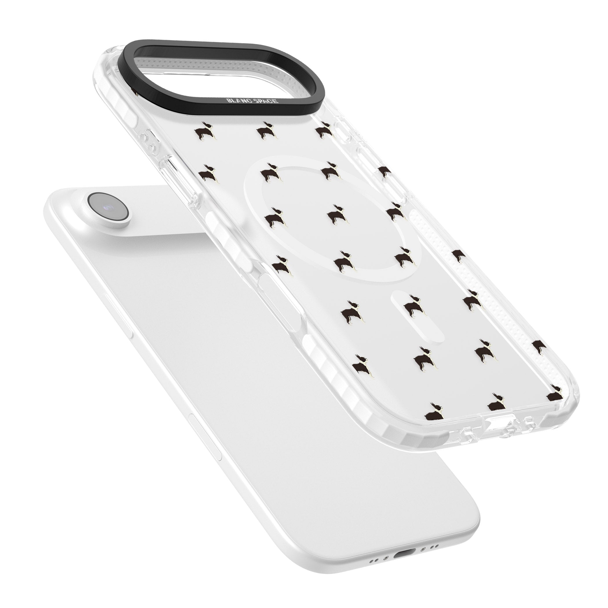 Boston Terrier Pattern iPhone 17 Air Impact Pro Clear Phone Case Colours