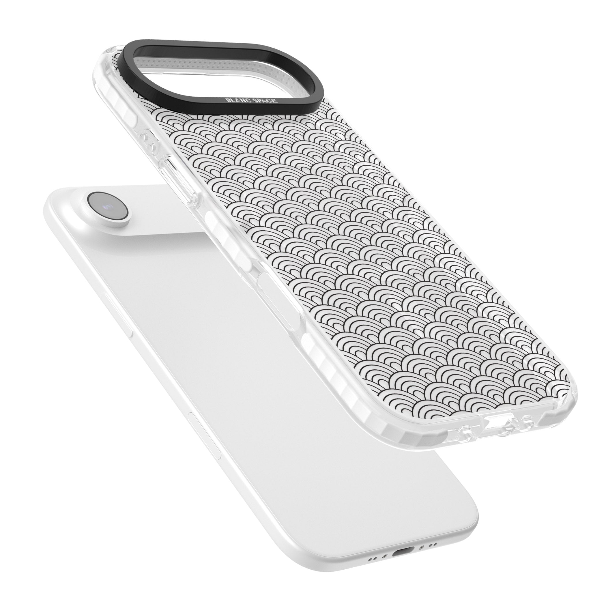 Scalloped Waves iPhone 17 Air Impact Pro Clear Phone Case Colours