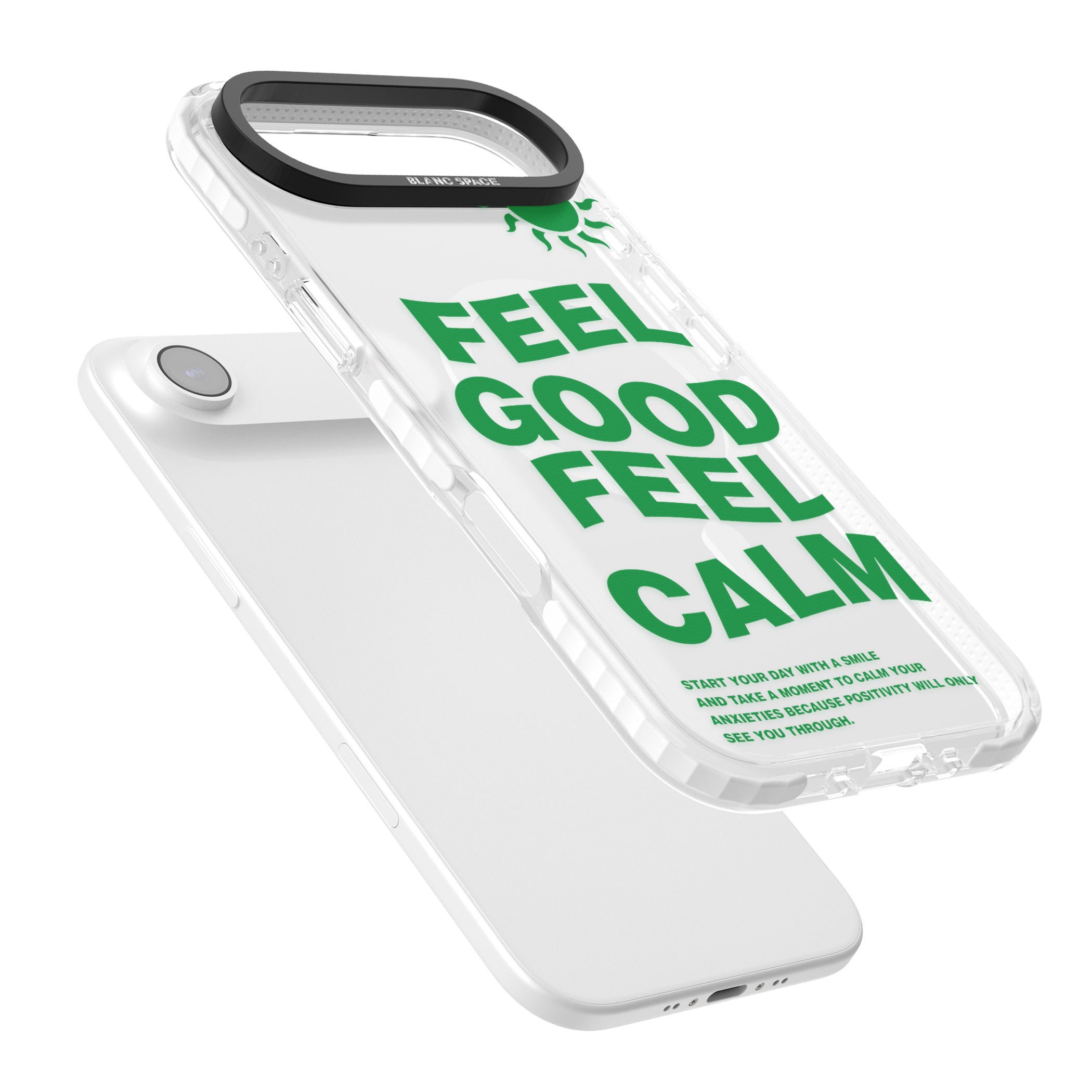 Feel Good Feel Calm (Green) iPhone 17 Air Impact Pro Clear Phone Case Colours