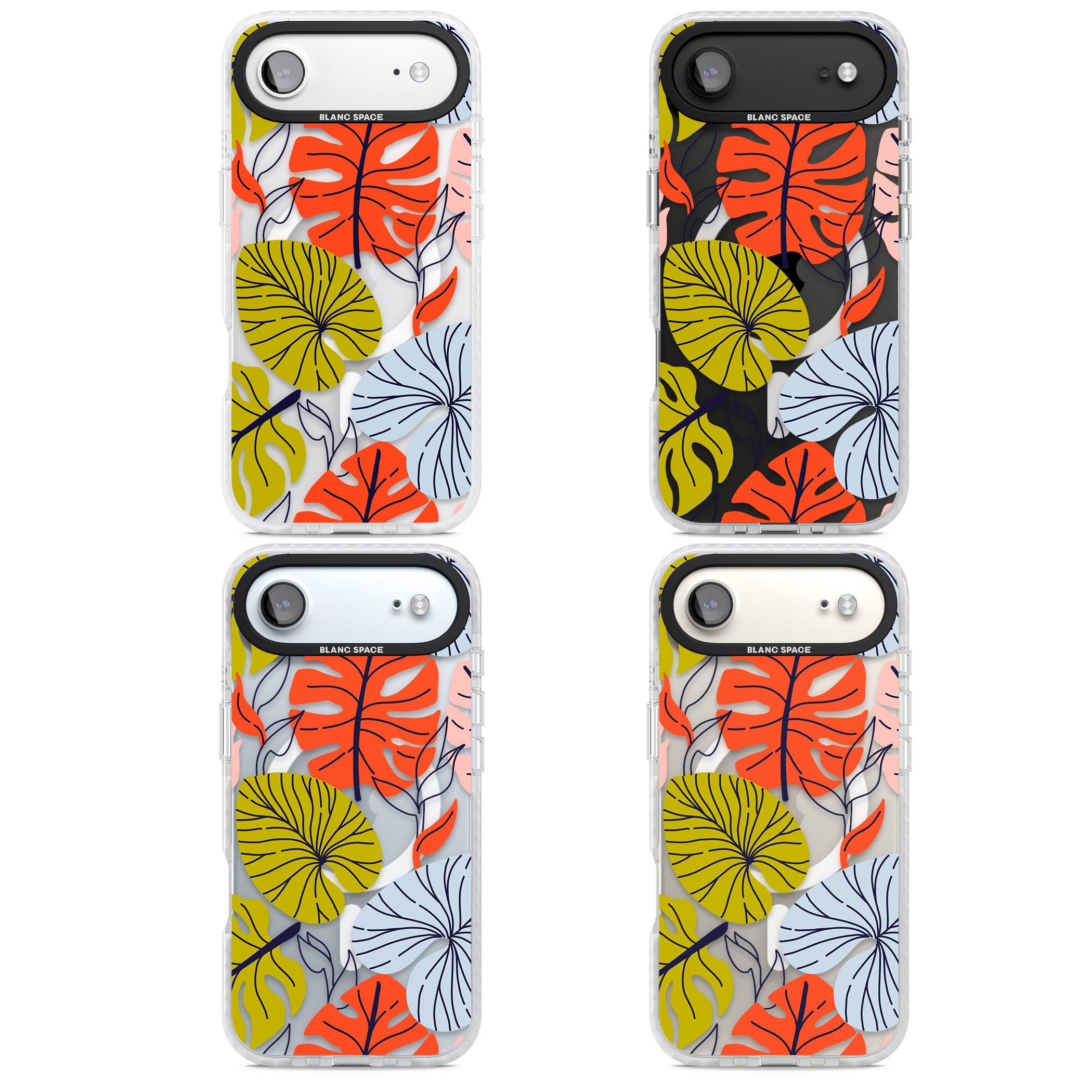 Retro Leaves iPhone 17 Air Impact Pro Clear Phone Case APT Impact Protection