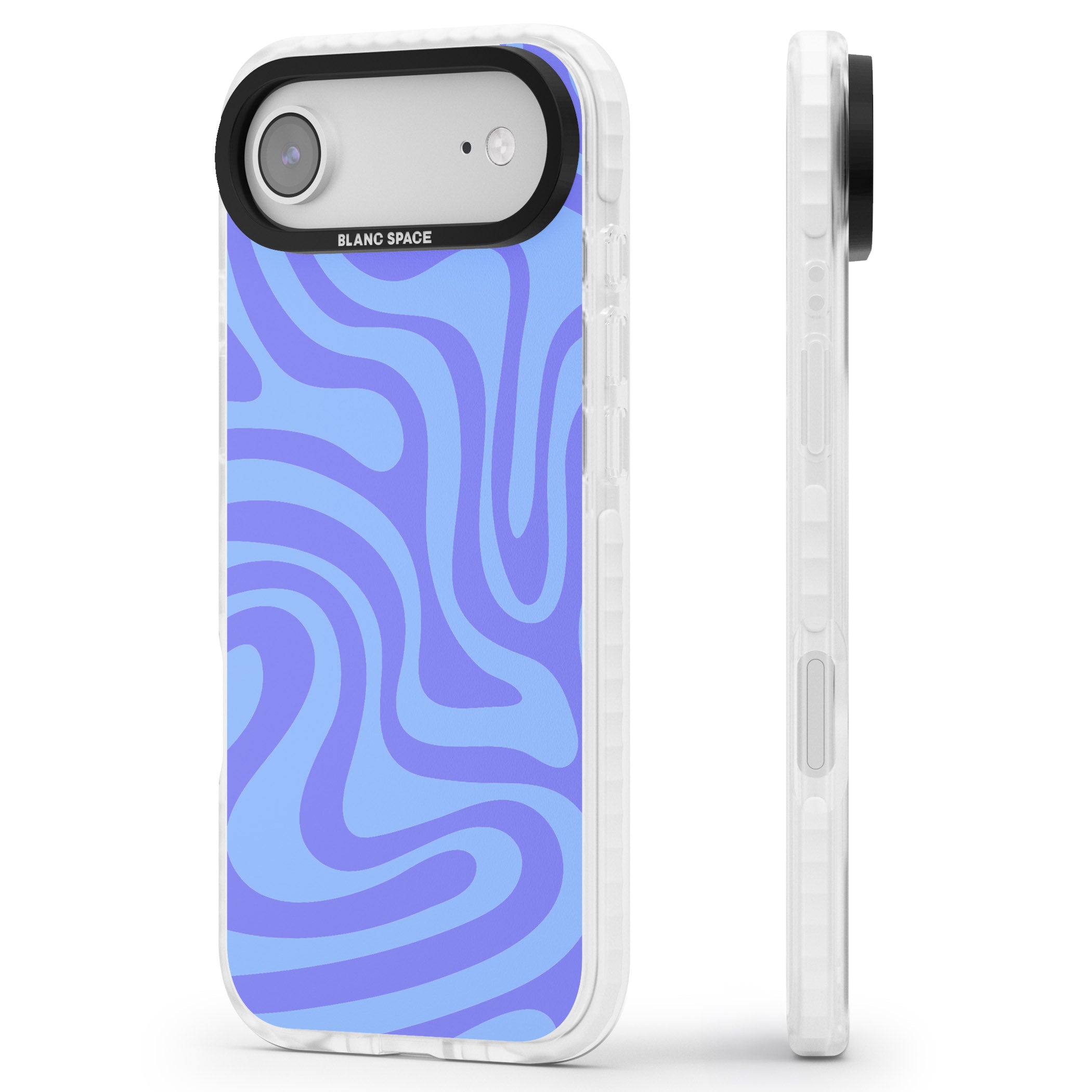 Tranquil Waves iPhone 17 Air Impact Pro Clear Phone Case Side Profile