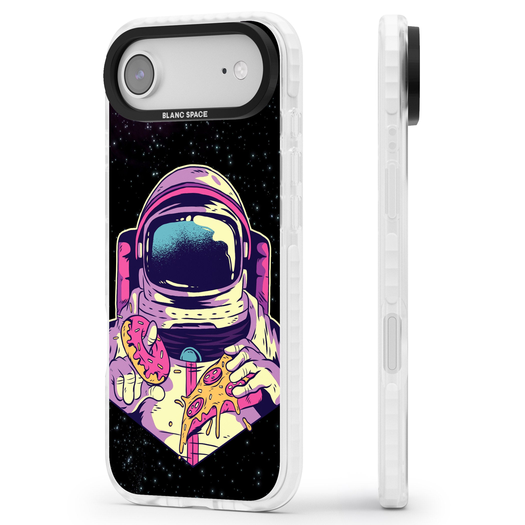 Astro Cheat Meal iPhone 17 Air Impact Pro Clear Phone Case Side Profile