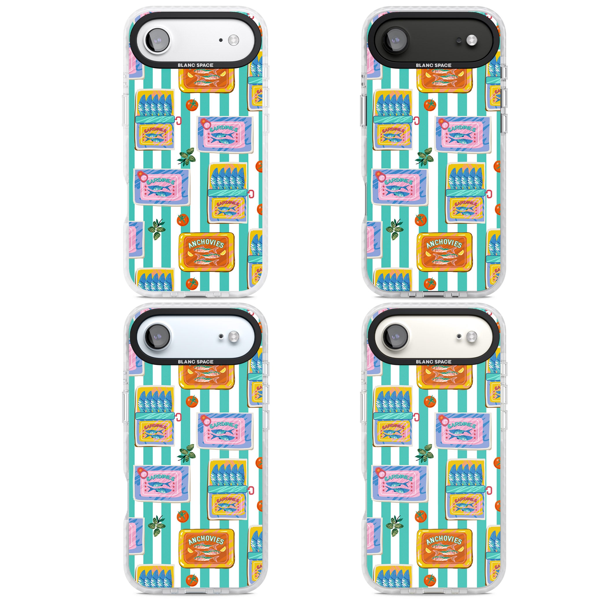 Sardine & Anchovy Stripes iPhone 17 Air Impact Pro Clear Phone Case APT Impact Protection