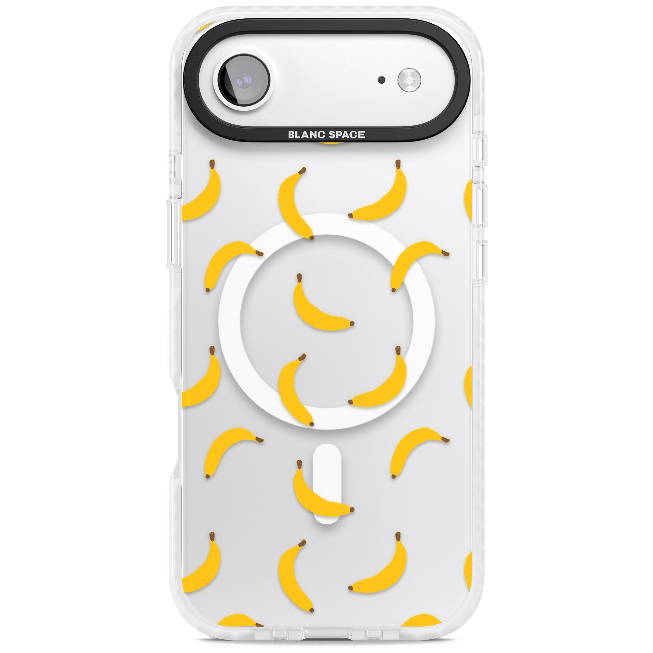 Banana Pattern iPhone 17 Air Impact Pro Clear Phone Case