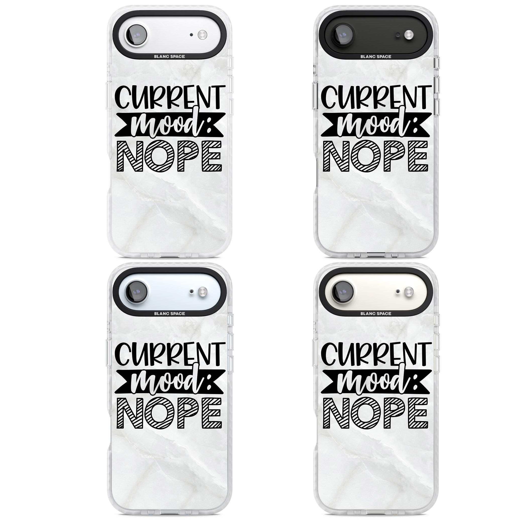 Current Mood Nope iPhone 17 Air Impact Pro Clear Phone Case APT Impact Protection