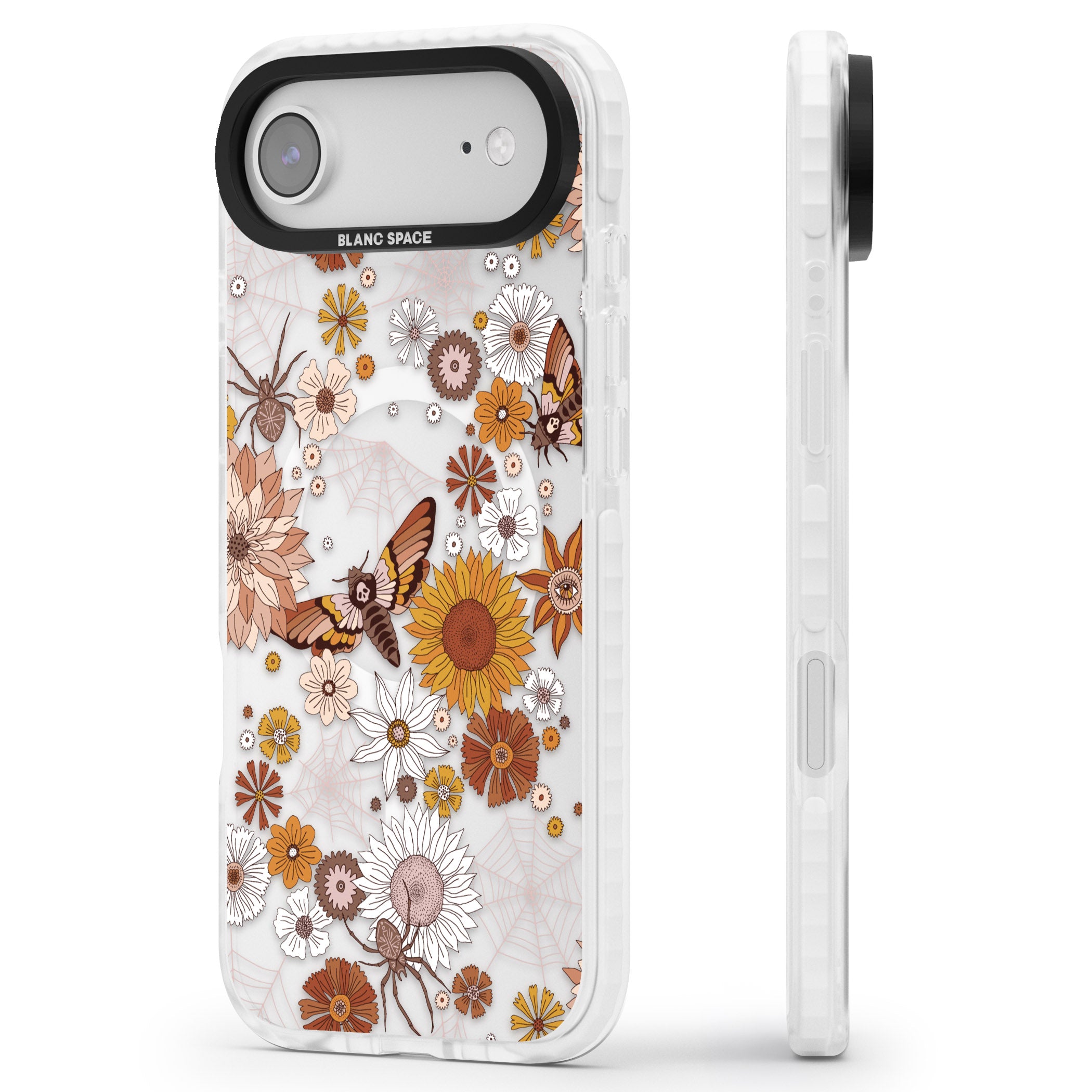 Halloween Wildlife iPhone 17 Air Impact Pro Clear Phone Case Side Profile