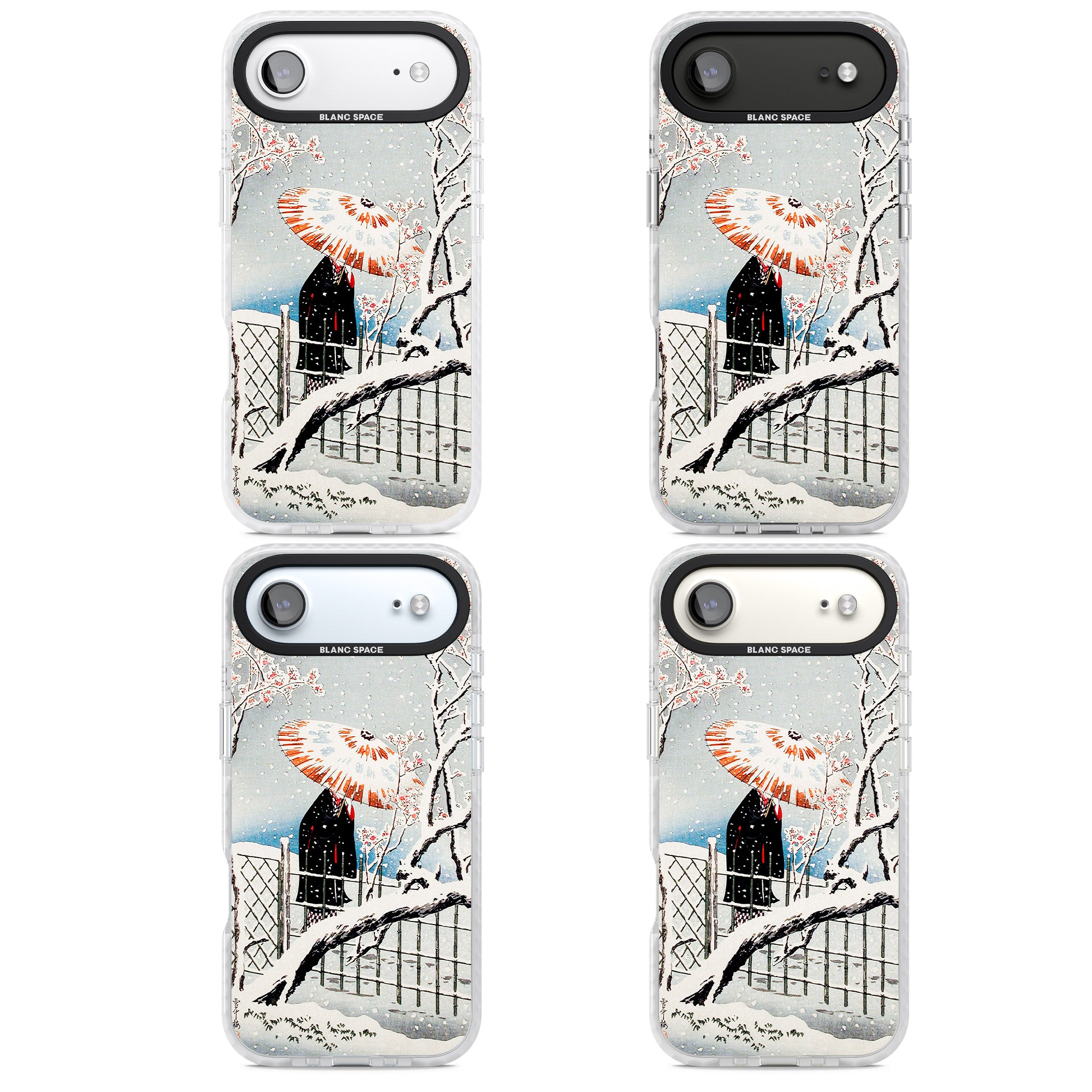 Plum Tree In Snow By Hiroaki Takahashi iPhone 17 Air Impact Pro Clear Phone Case APT Impact Protection