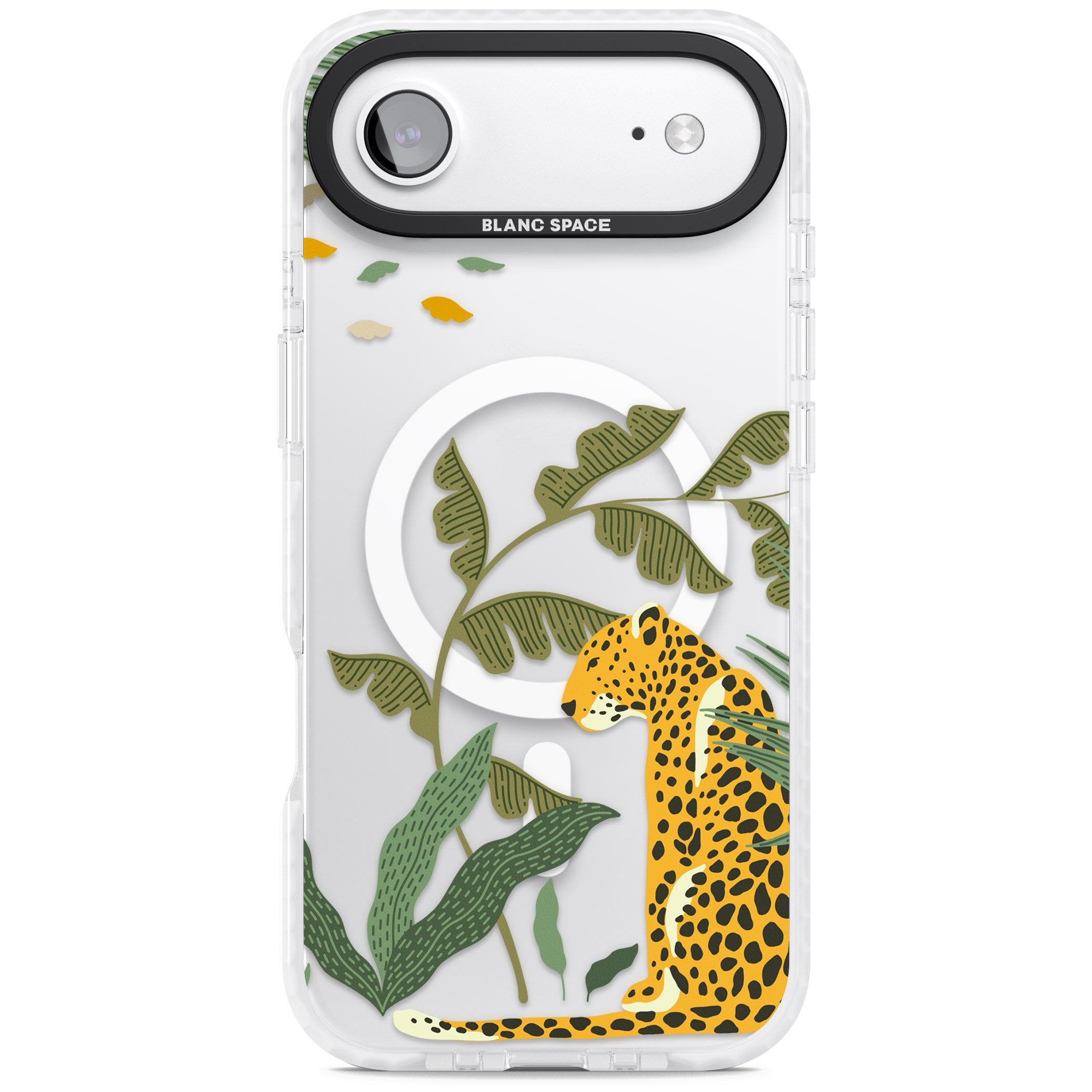 Large Jungle Cat Pattern iPhone 17 Air Impact Pro Clear Phone Case
