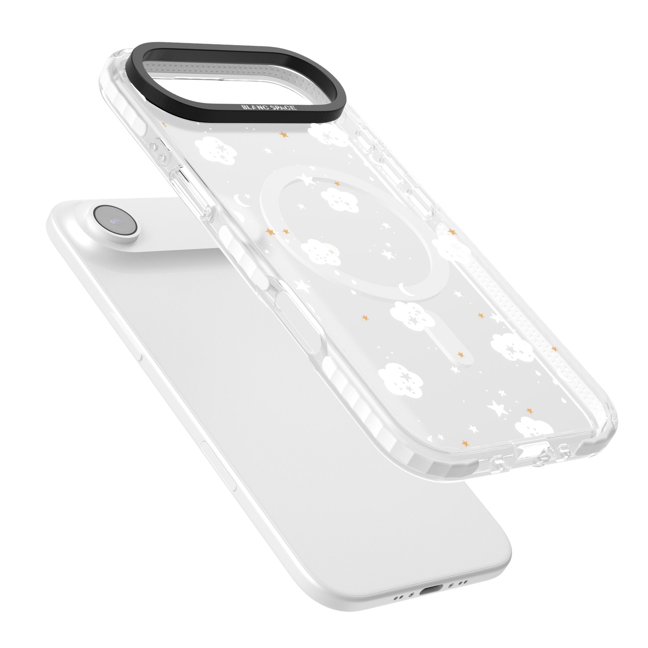 Starry Night Cloud iPhone 17 Air Impact Pro Clear Phone Case Colours