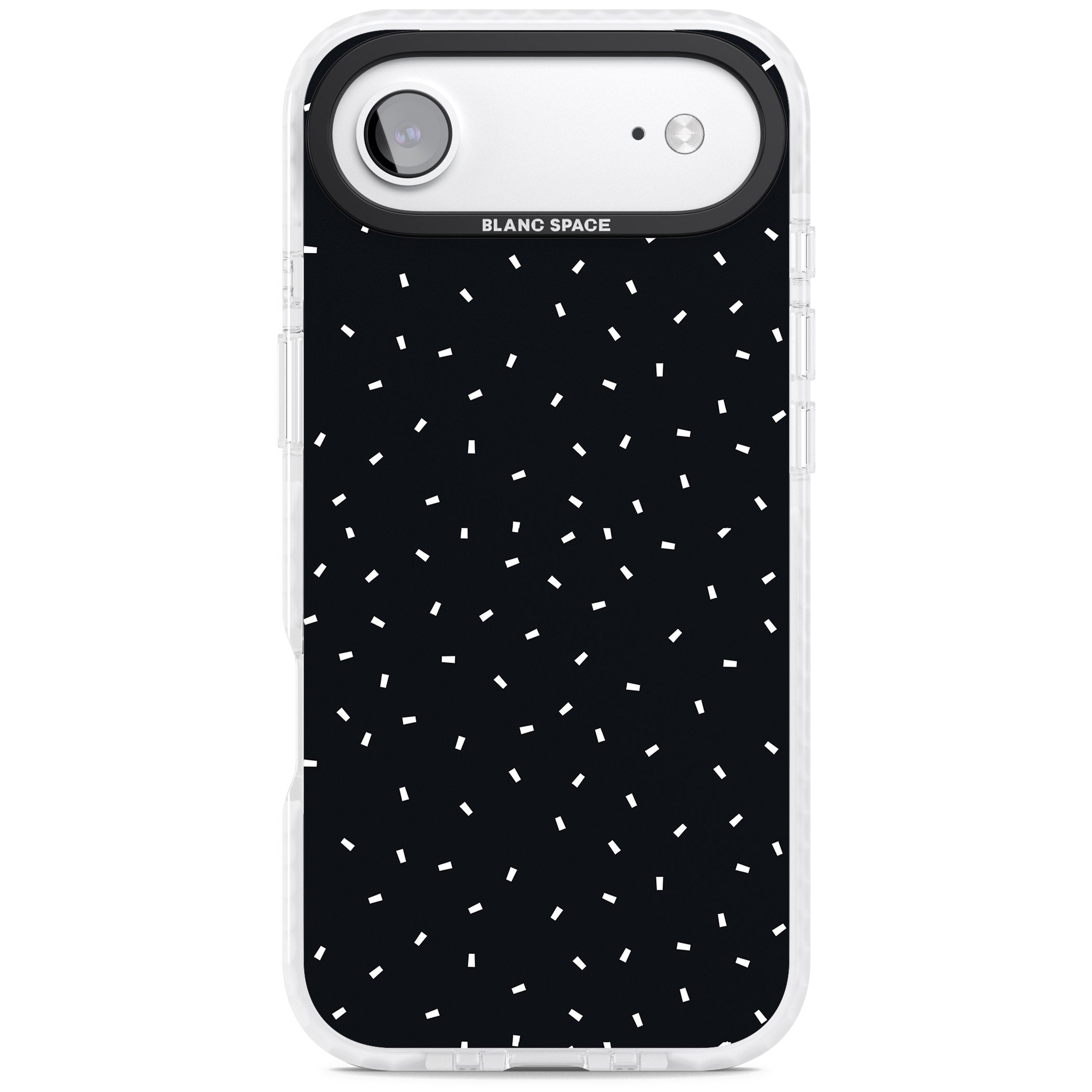 Confetti (Black) iPhone 17 Air Impact Pro Clear Phone Case