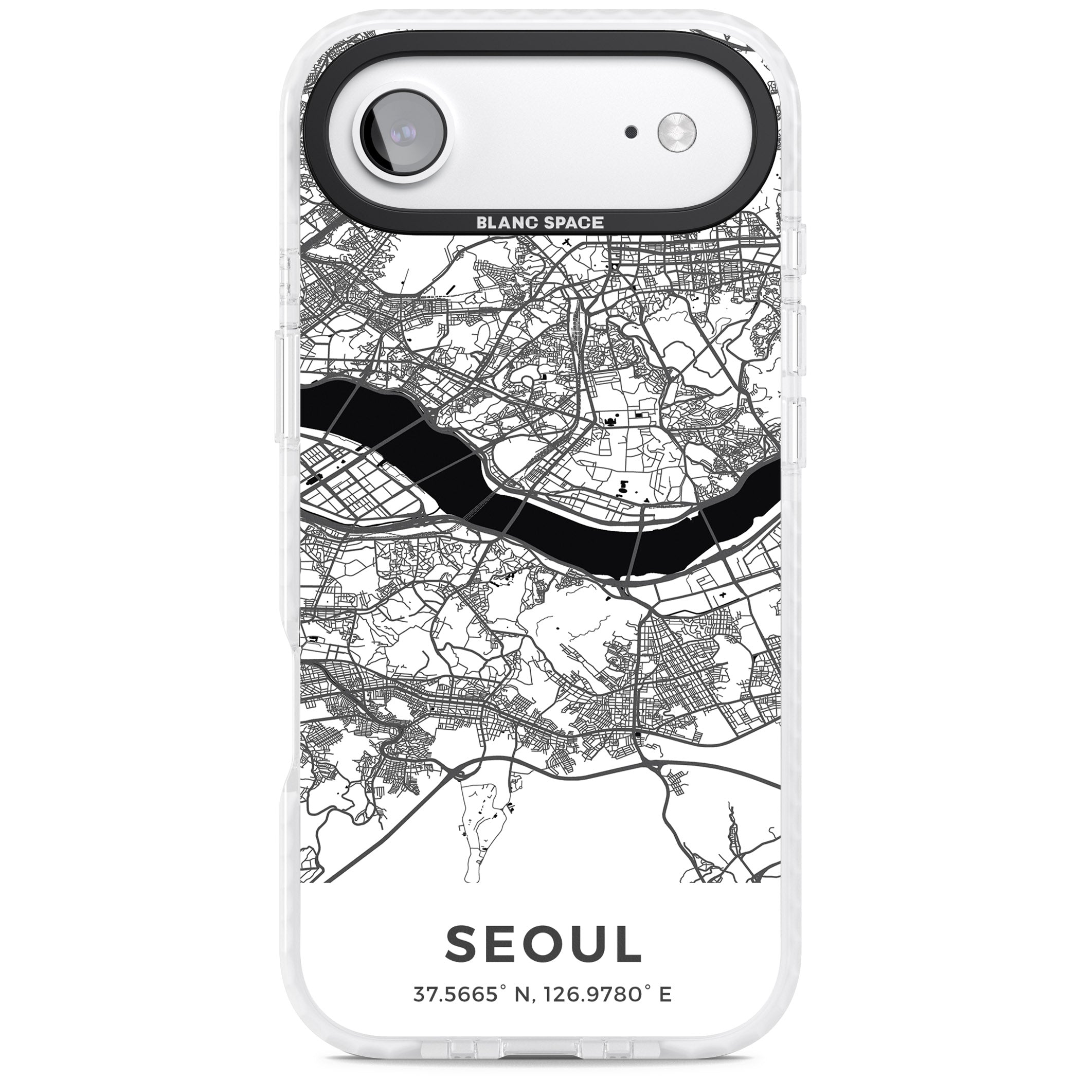 Seoul City Map iPhone 17 Air Impact Pro Clear Phone Case