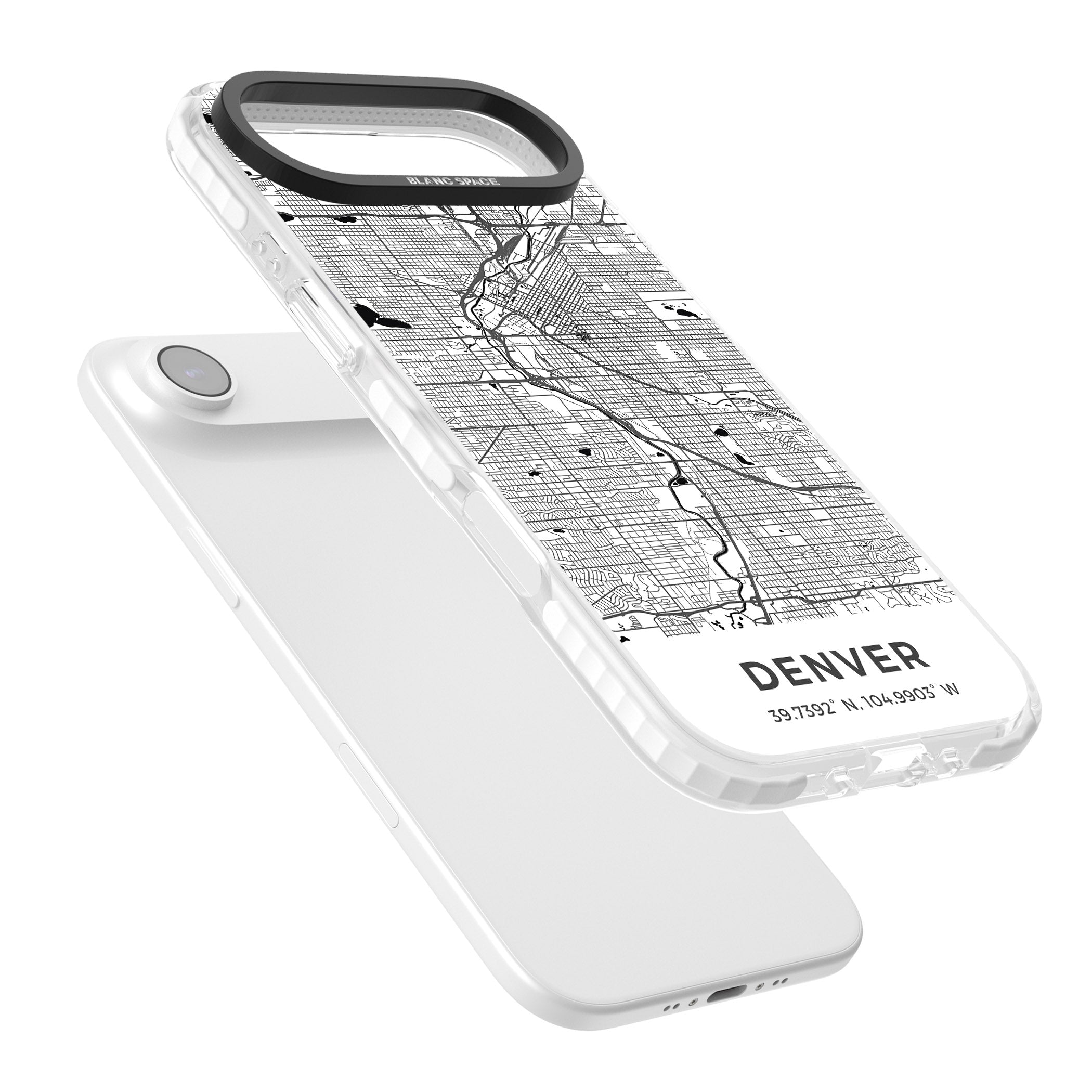 Denver Map iPhone 17 Air Impact Pro Clear Phone Case Colours