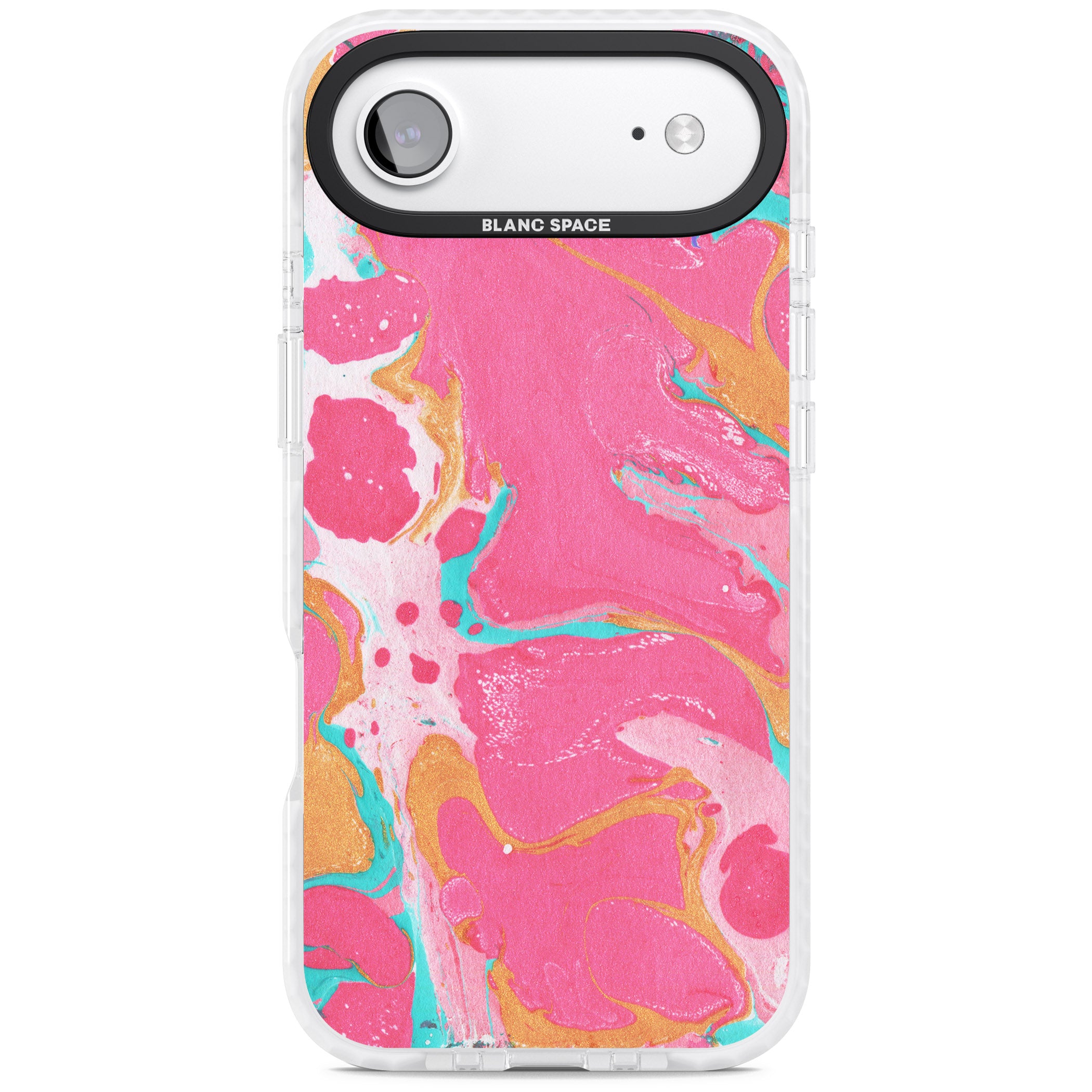 Vibrant Marbled Paper iPhone 17 Air Impact Pro Clear Phone Case