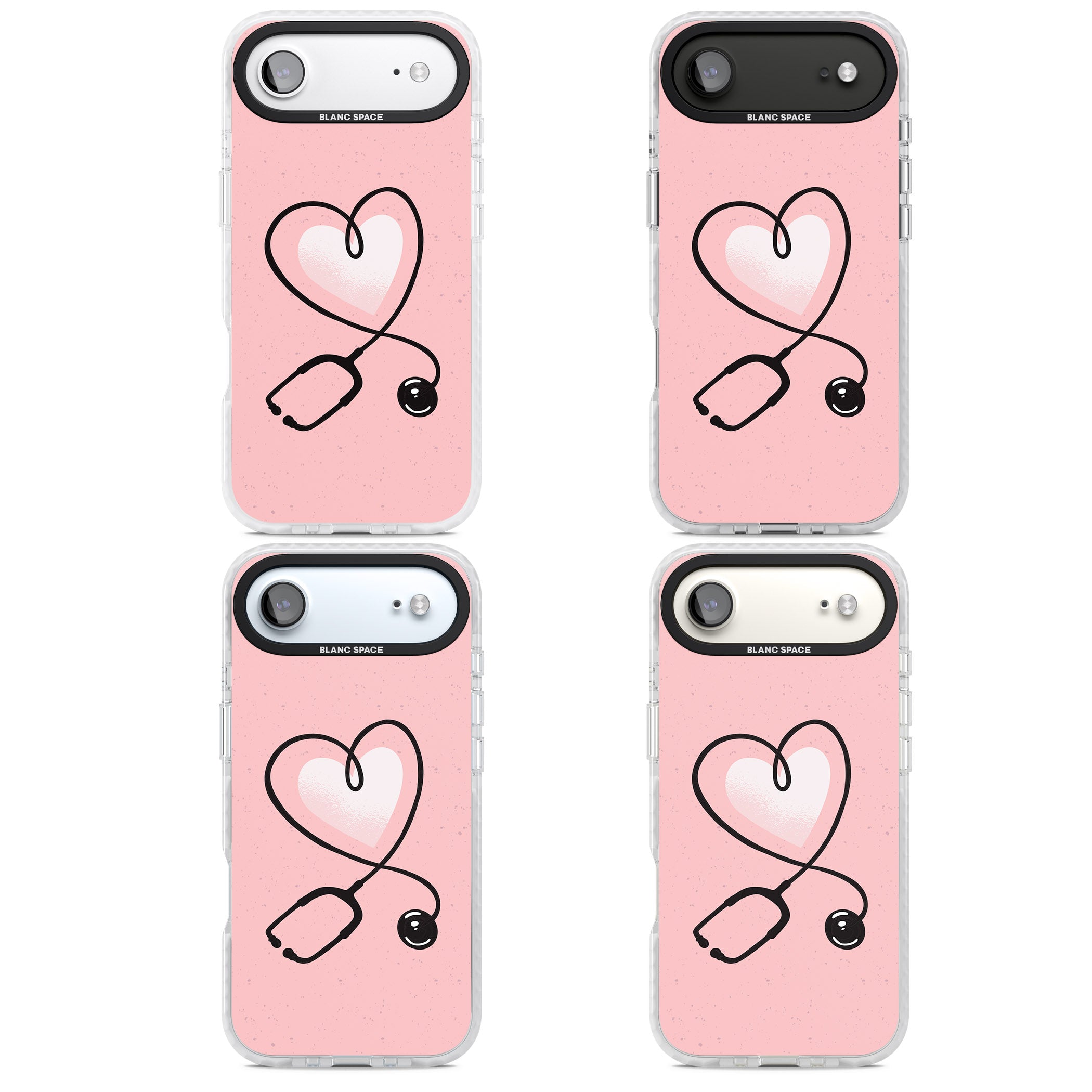 Stethoscope Heart iPhone 17 Air Impact Pro Clear Phone Case APT Impact Protection