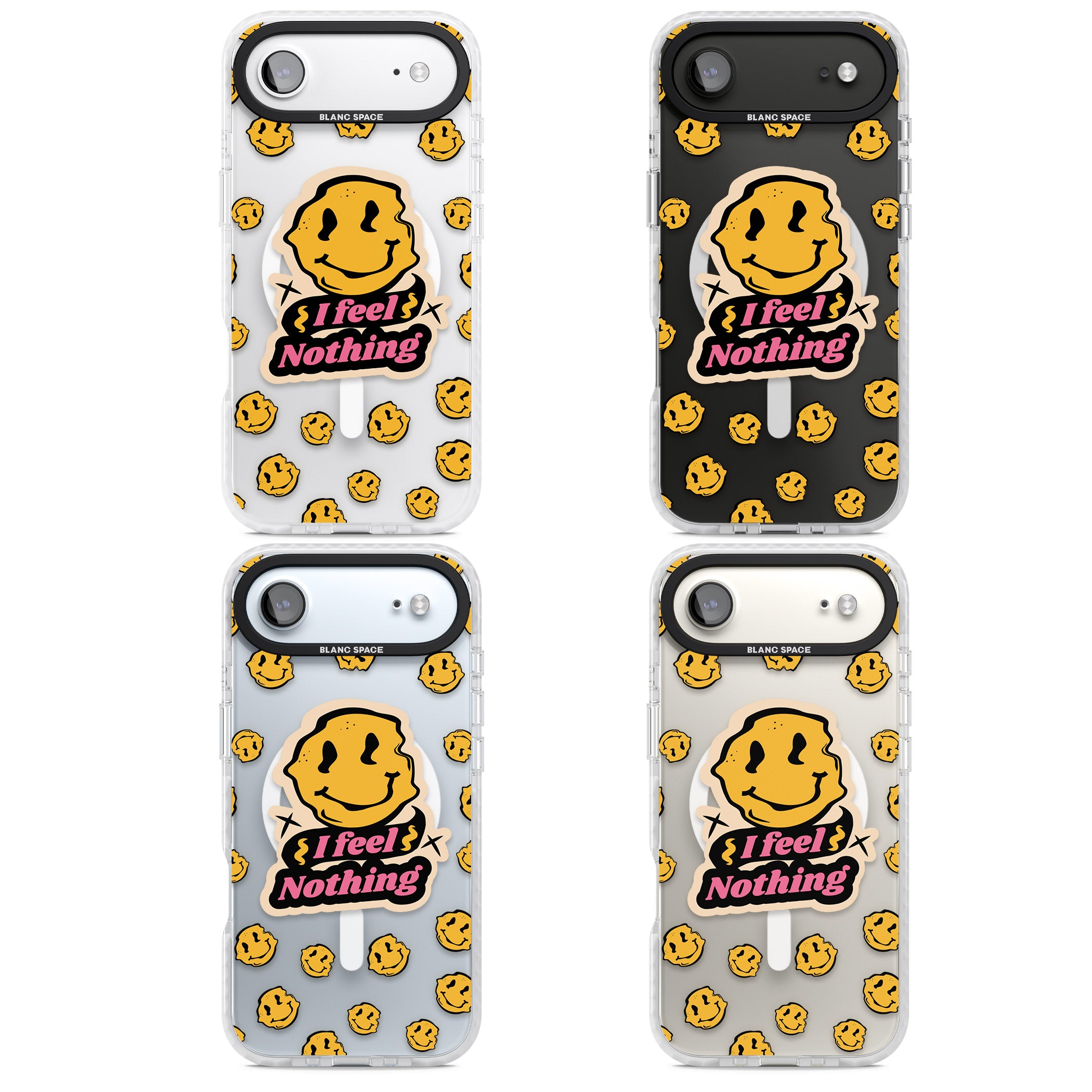 I Feel Nothing (Clear) iPhone 17 Air Impact Pro Clear Phone Case APT Impact Protection