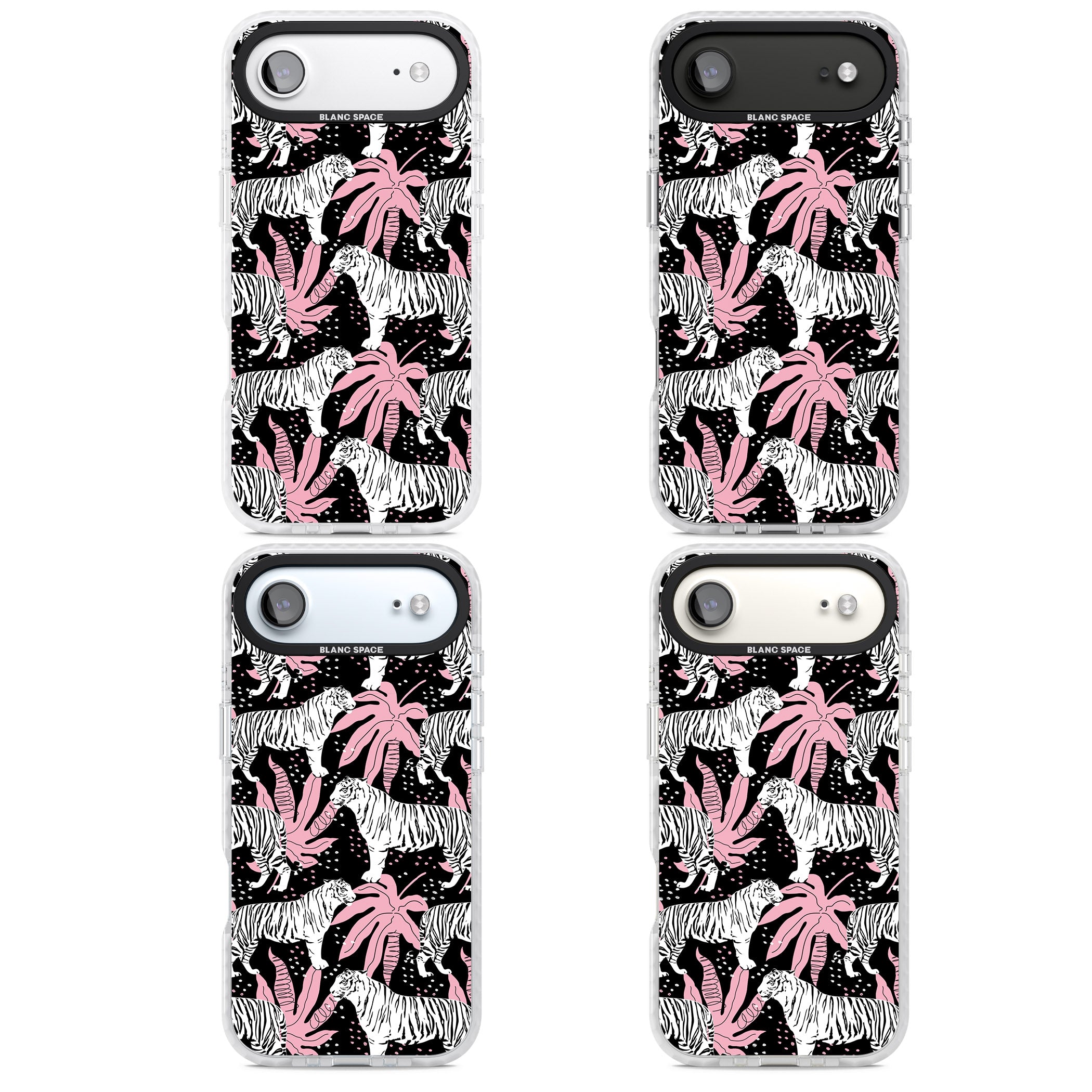 Pink Jungle Tiger iPhone 17 Air Impact Pro Clear Phone Case APT Impact Protection