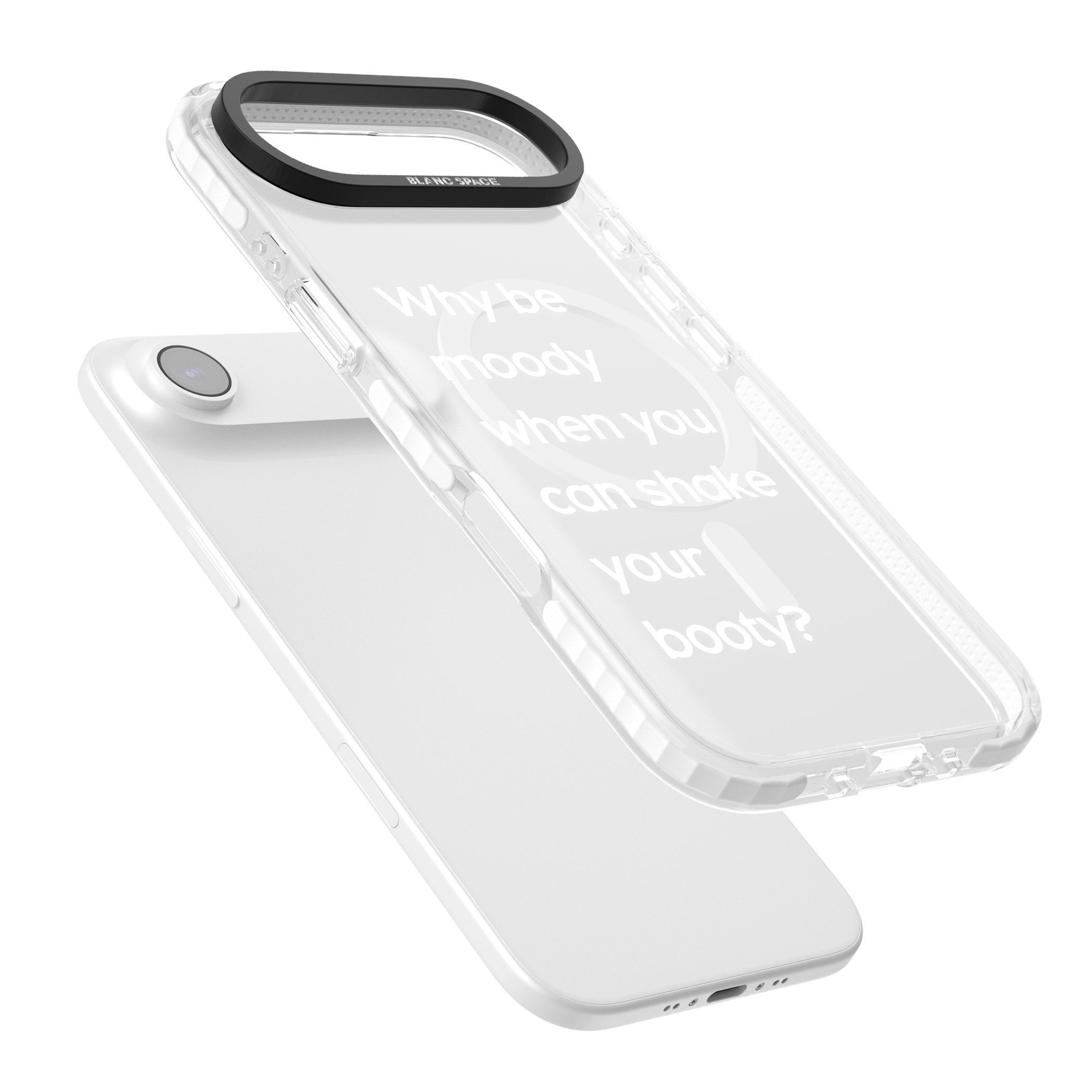 Why Be Moody When You Can Shake Your Booty? iPhone 17 Air Impact Pro Clear Phone Case Colours