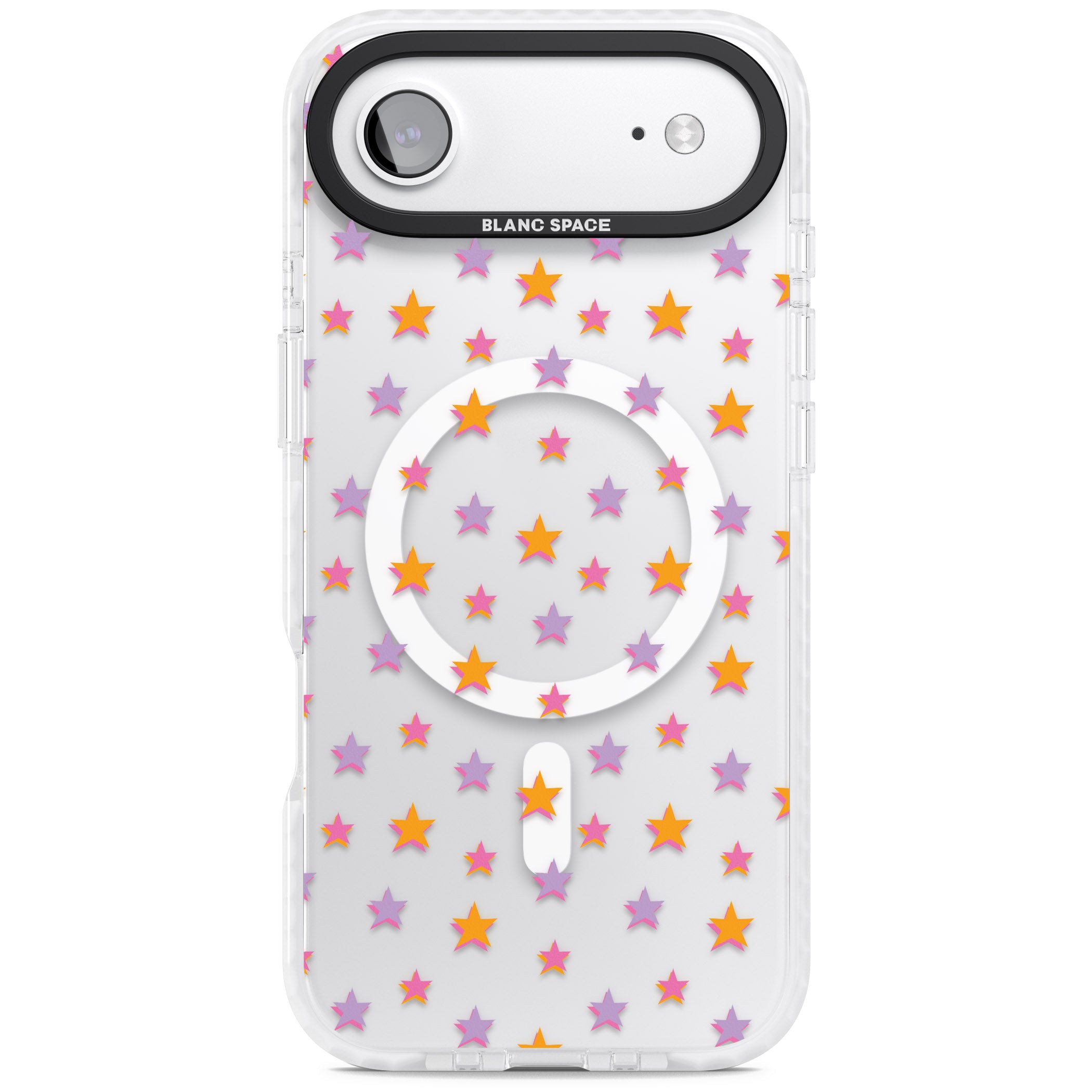 Spangling Stars Pattern iPhone 17 Air Impact Pro Clear Phone Case