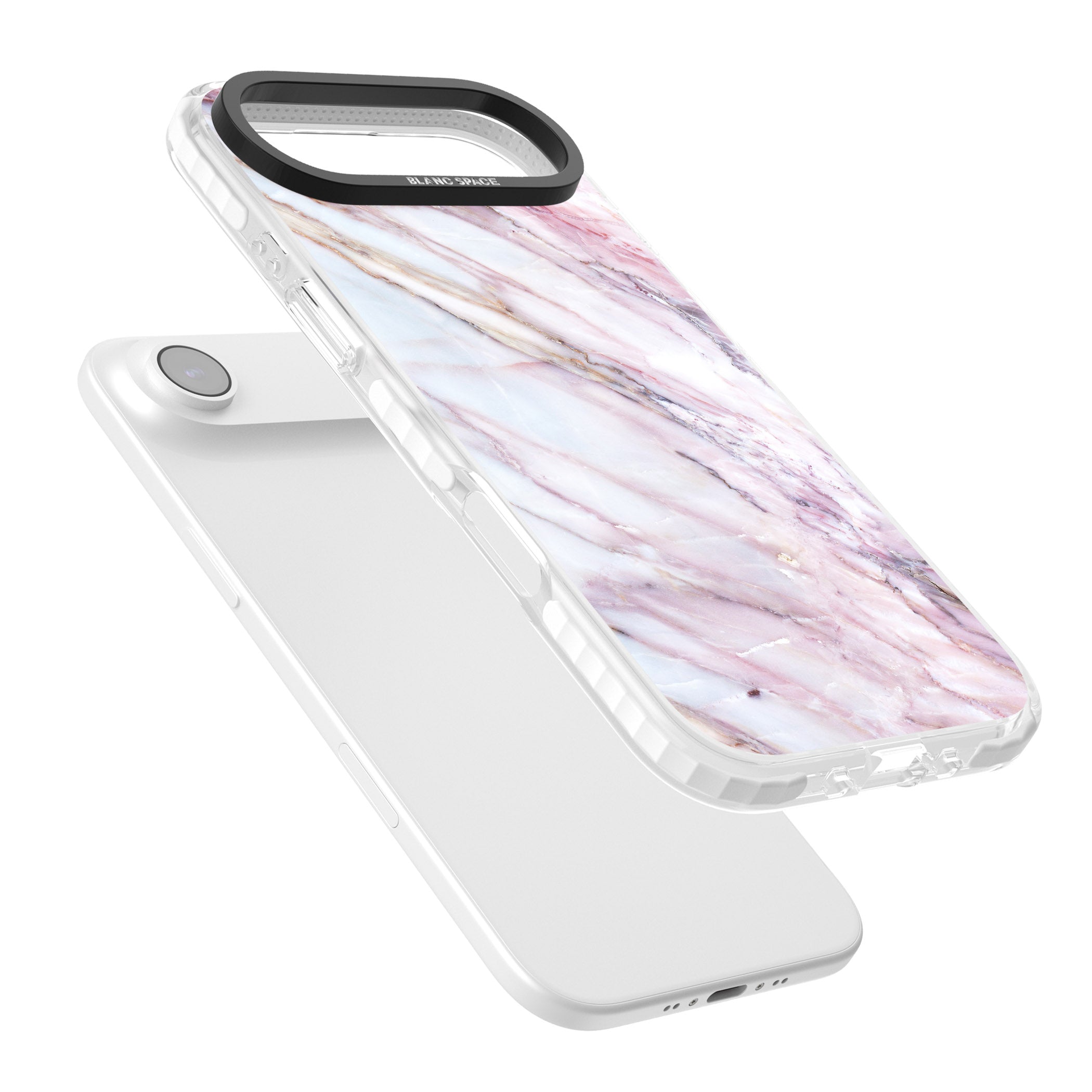 Blush Marble Glow iPhone 17 Air Impact Pro Clear Phone Case Colours