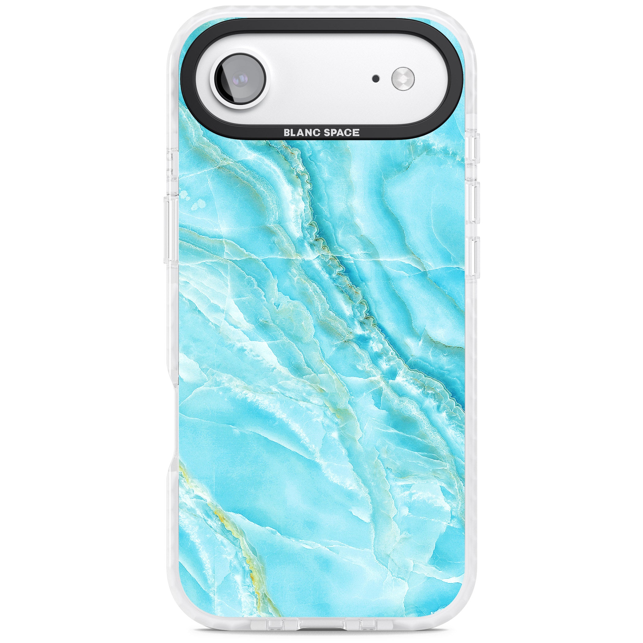 Blue Onyx Marble iPhone 17 Air Impact Pro Clear Phone Case
