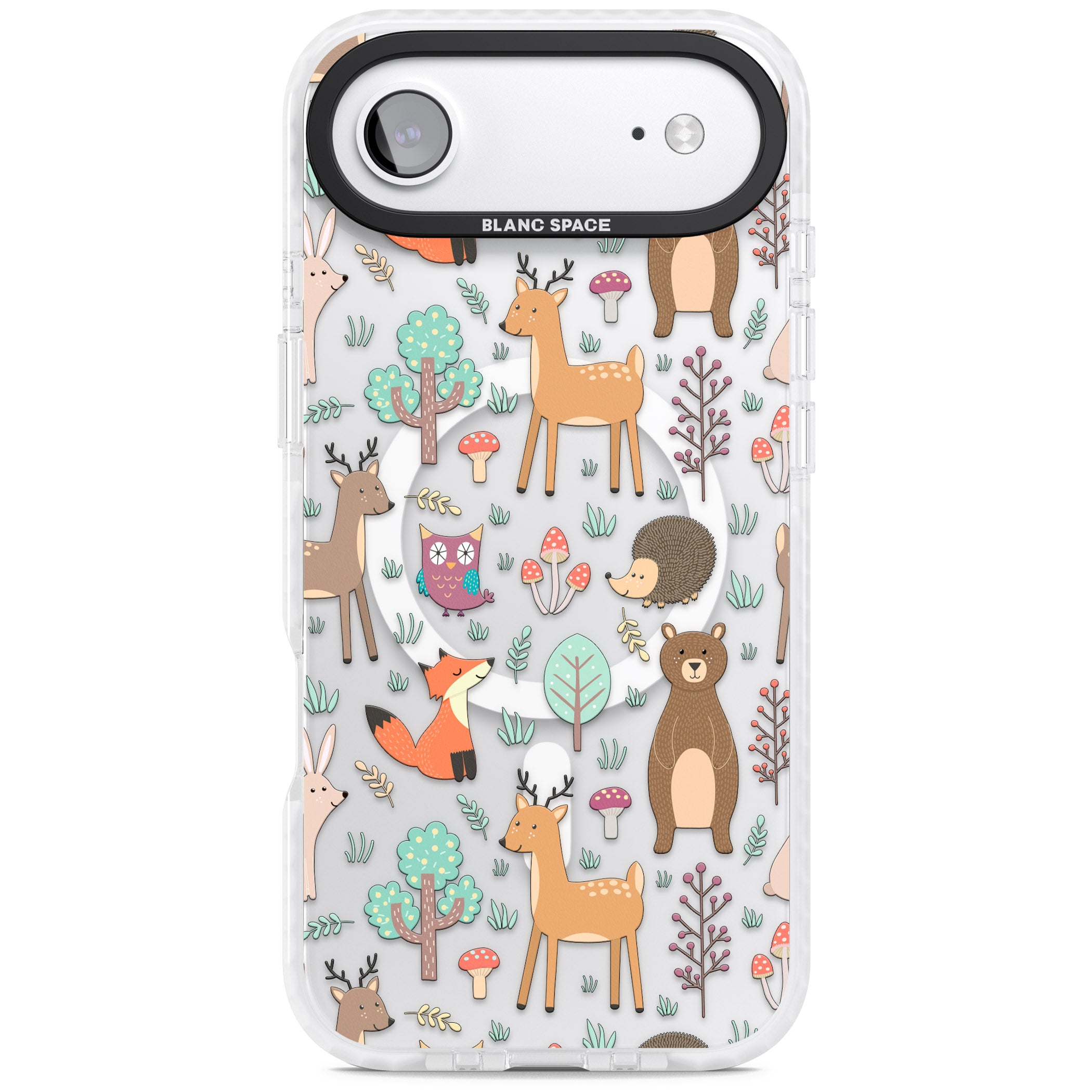 Wildlife Pattern iPhone 17 Air Impact Pro Clear Phone Case