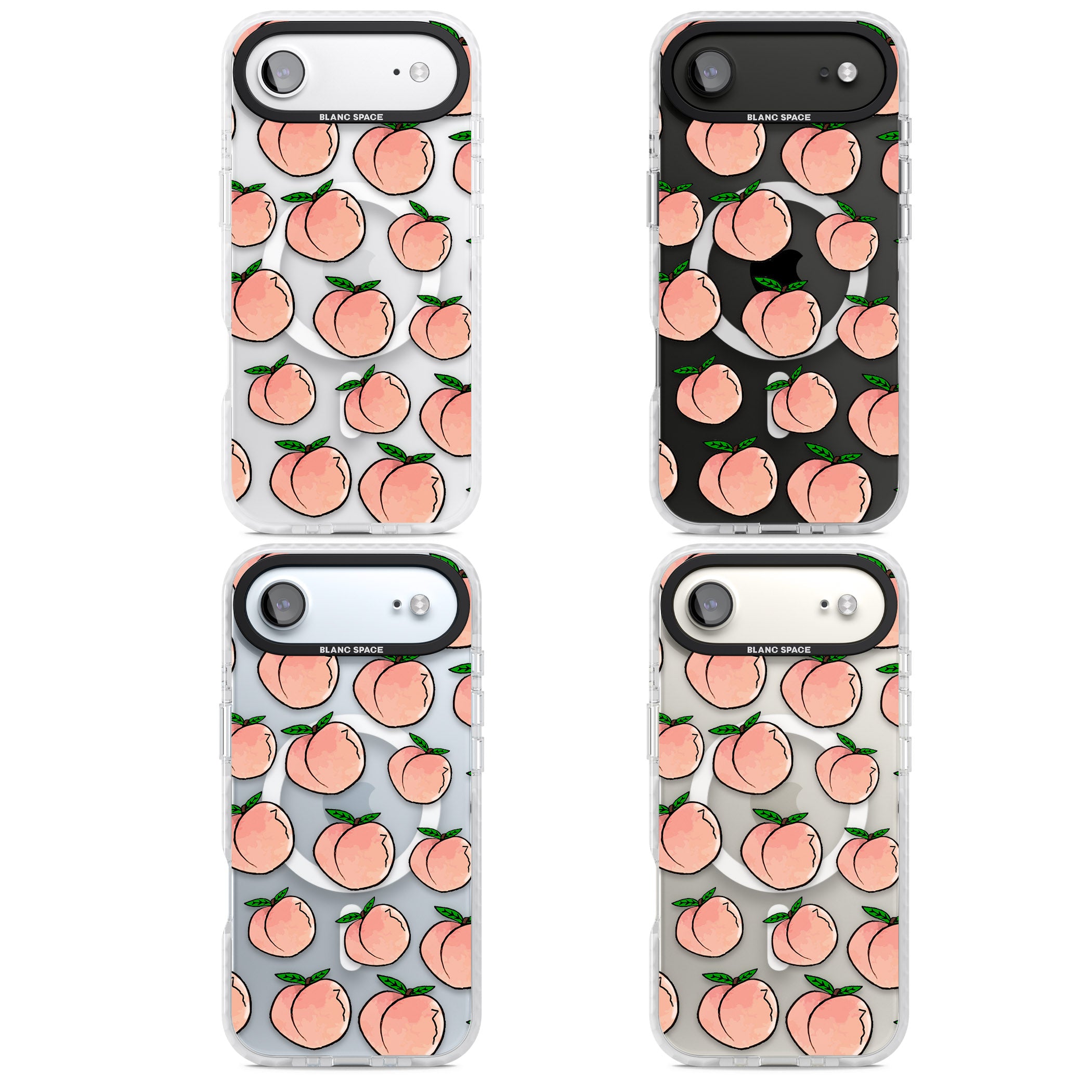 Peachy Picnic iPhone 17 Air Impact Pro Clear Phone Case APT Impact Protection