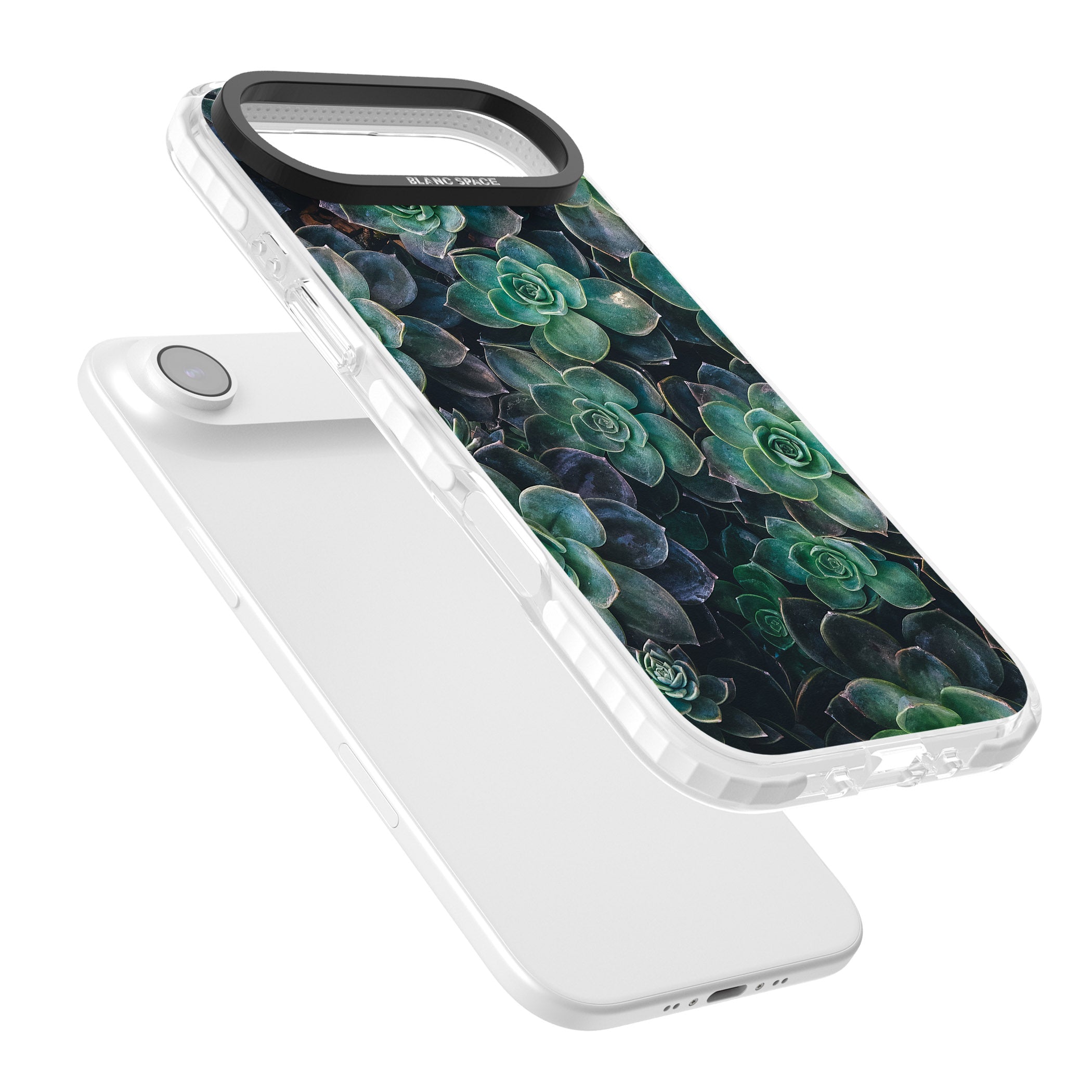 Succulent Bloom Botanical iPhone 17 Air Impact Pro Clear Phone Case Colours