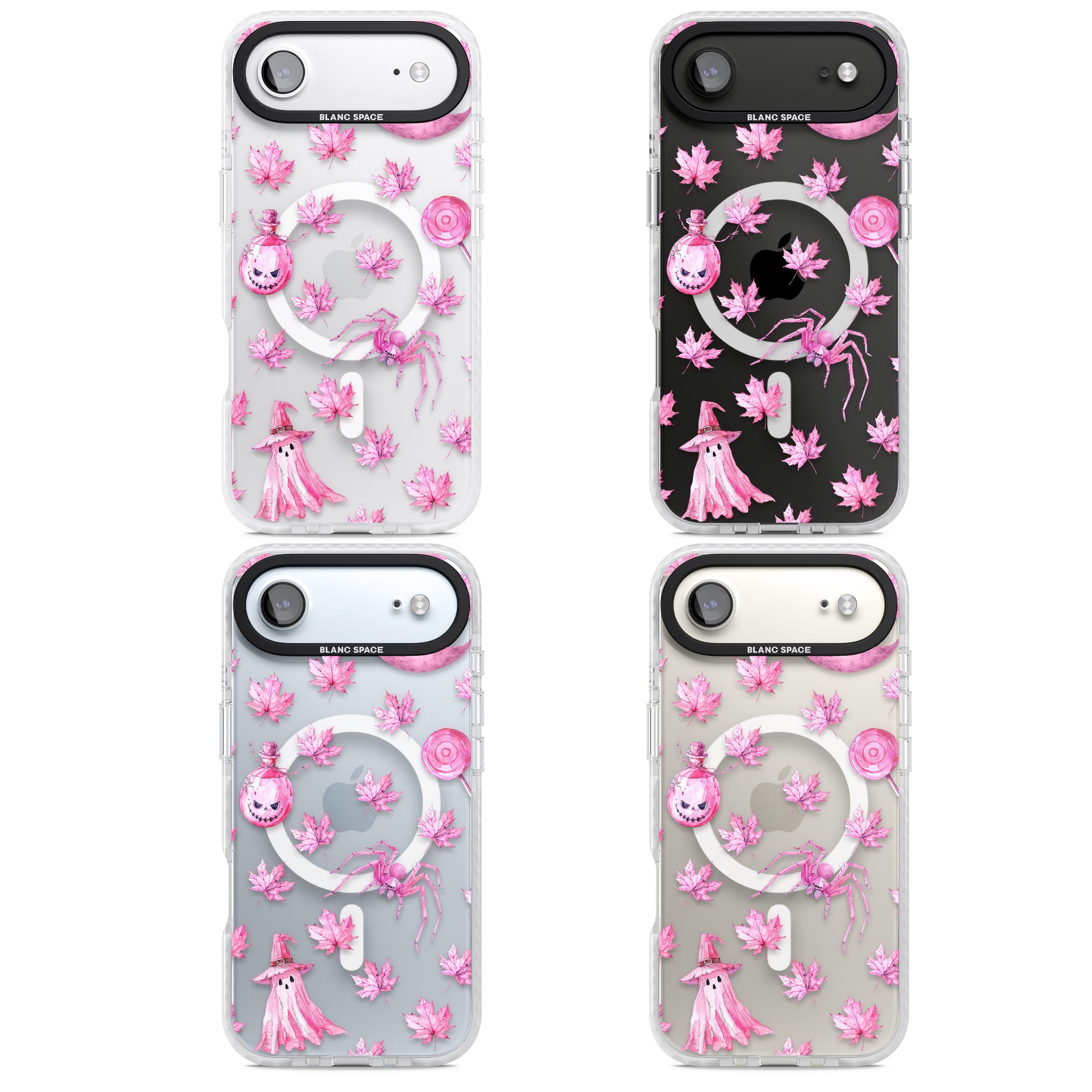 Pink Moon Maple iPhone 17 Air Impact Pro Clear Phone Case APT Impact Protection