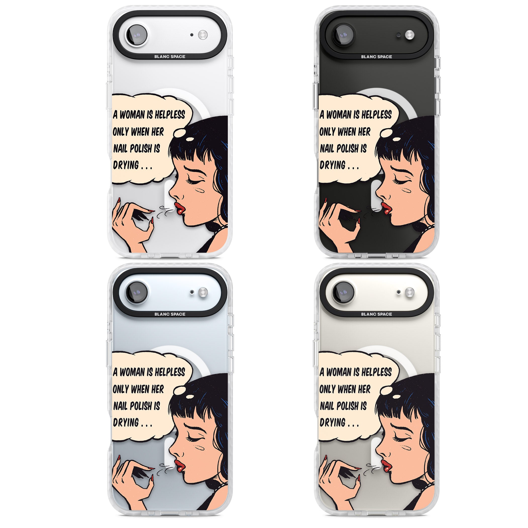 Drying Nails Pop Art iPhone 17 Air Impact Pro Clear Phone Case APT Impact Protection