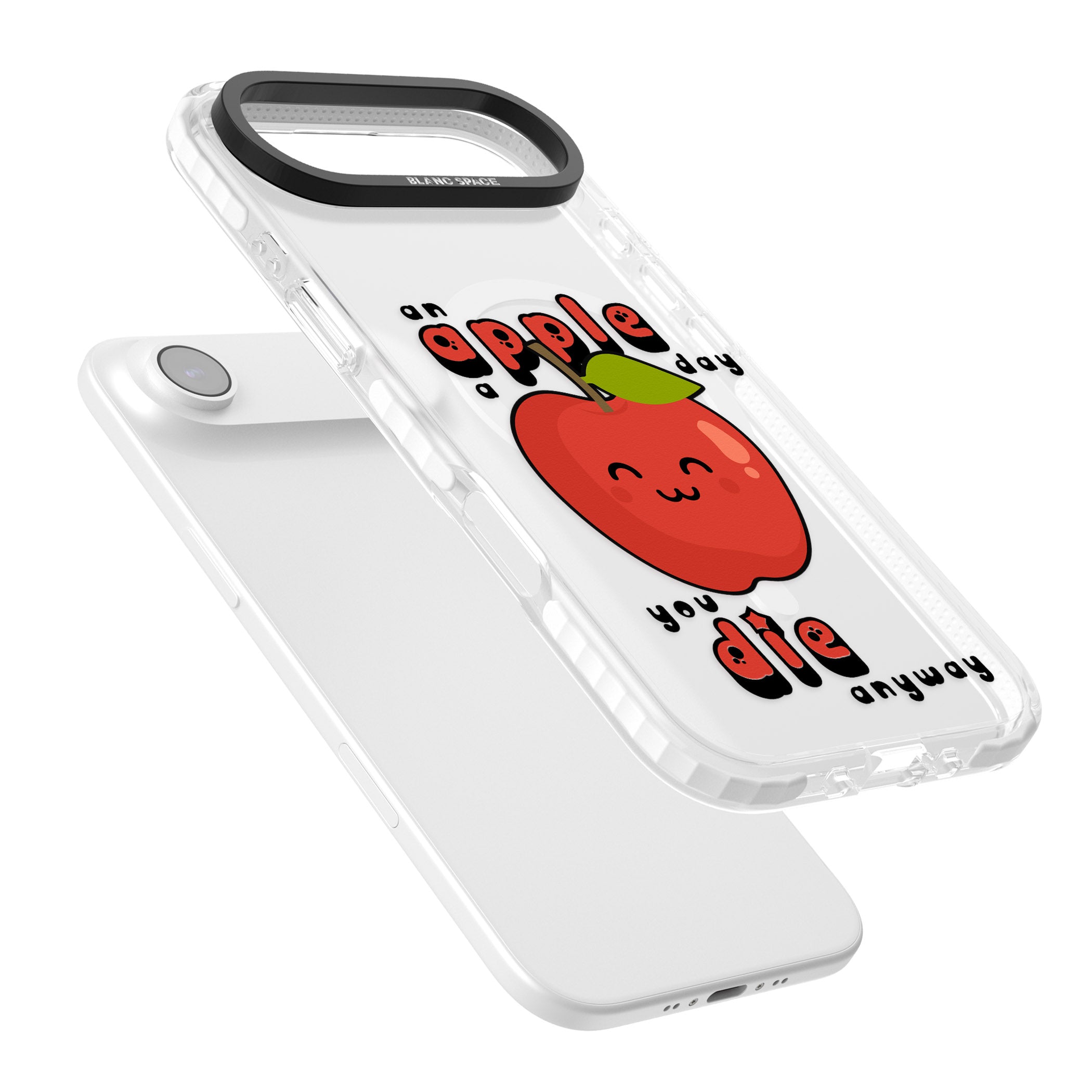 An Apple A Day iPhone 17 Air Impact Pro Clear Phone Case Colours