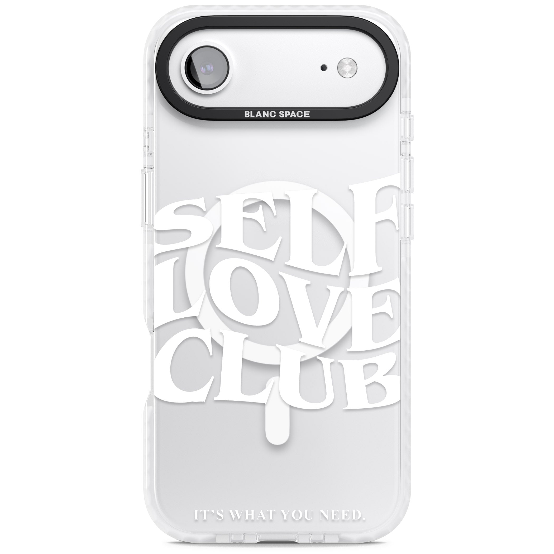 Self Love Club White iPhone 17 Air Impact Pro Clear Phone Case