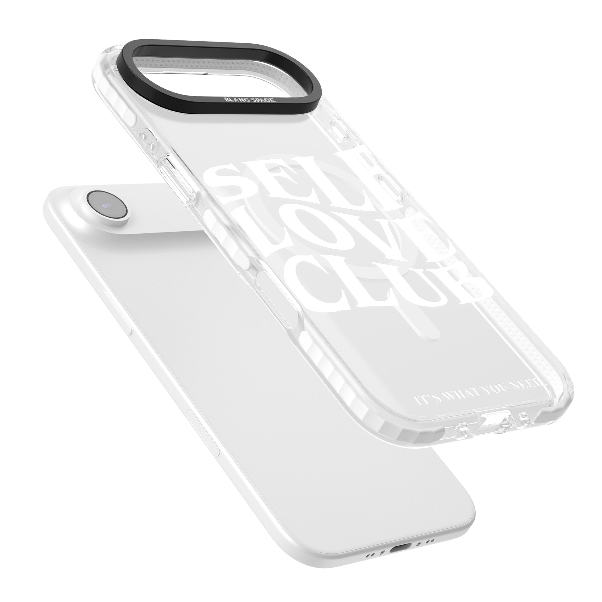 Self Love Club White iPhone 17 Air Impact Pro Clear Phone Case Colours