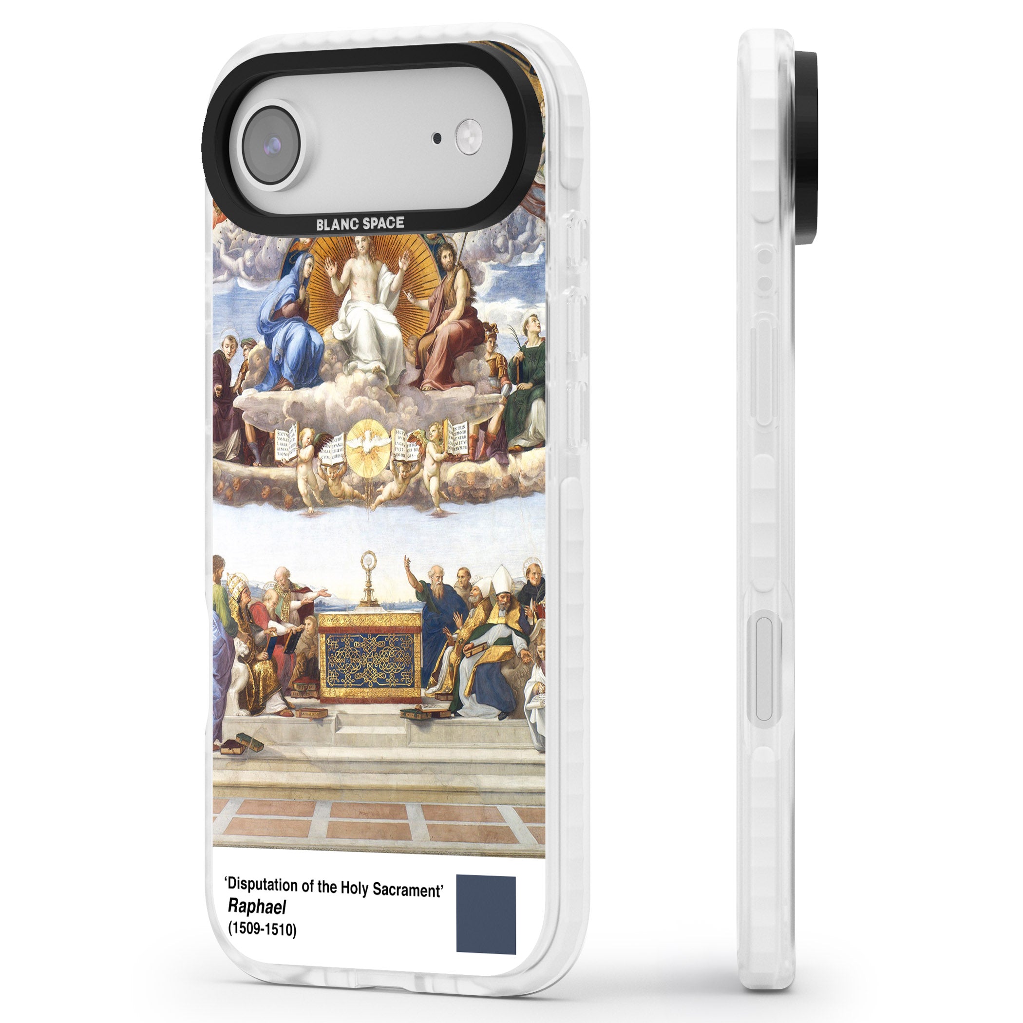 Disputation Of The Holy Sacrament iPhone 17 Air Impact Pro Clear Phone Case Side Profile