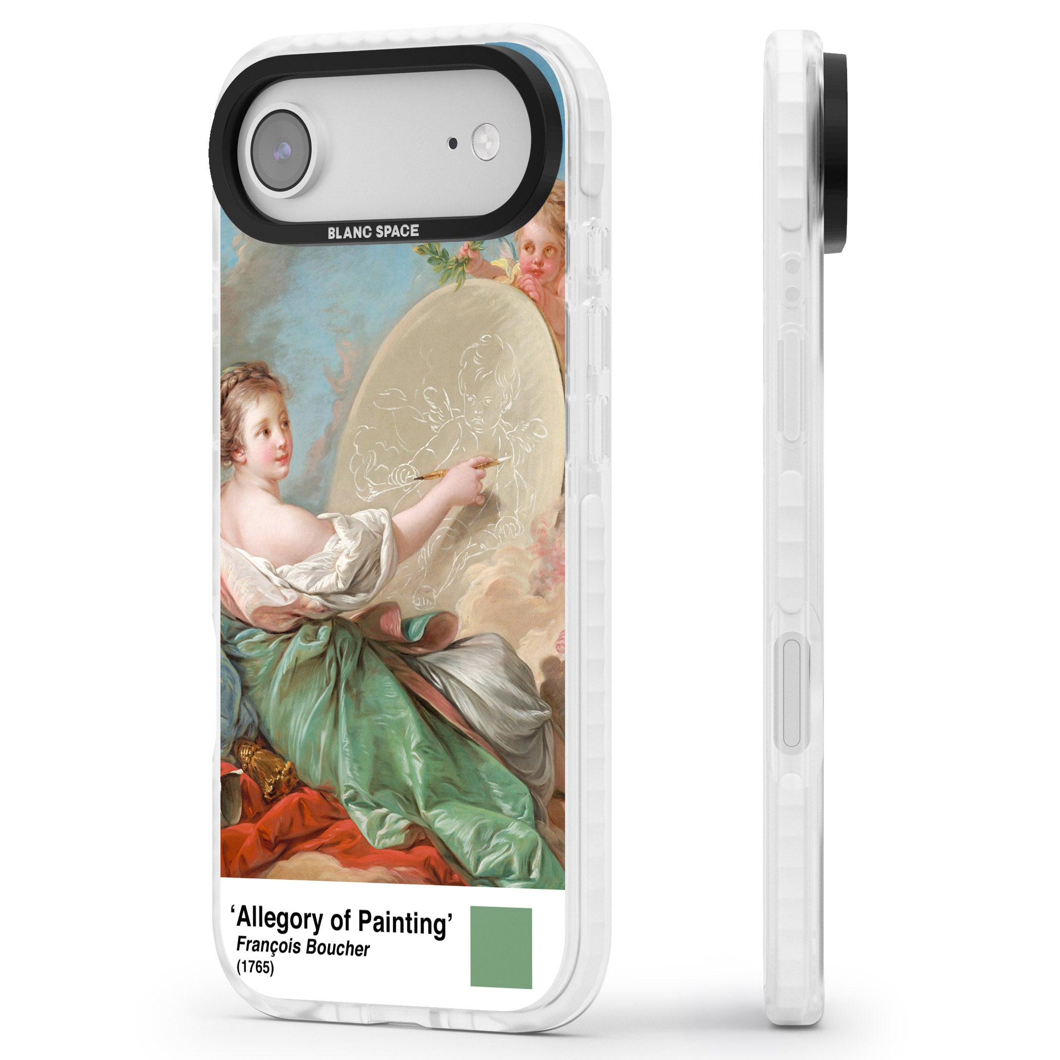 Allegory Of Painting iPhone 17 Air Impact Pro Clear Phone Case Side Profile