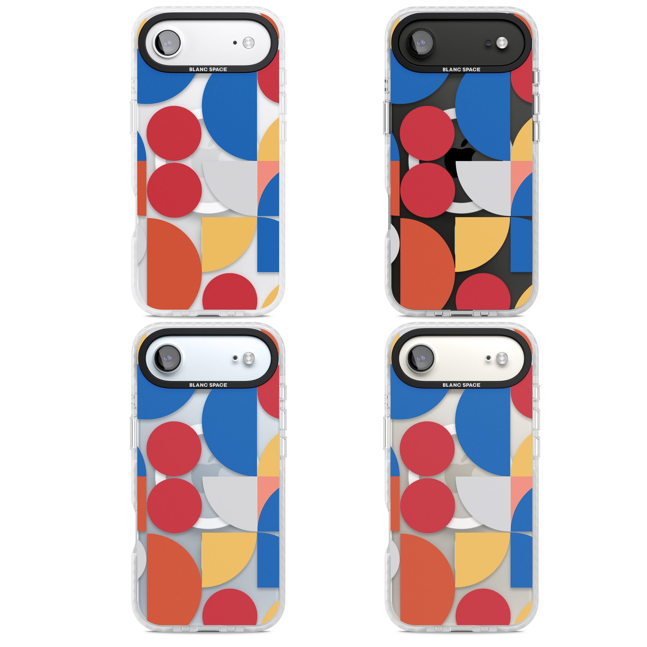 Abstract Colorful Geometric iPhone 17 Air Impact Pro Clear Phone Case APT Impact Protection