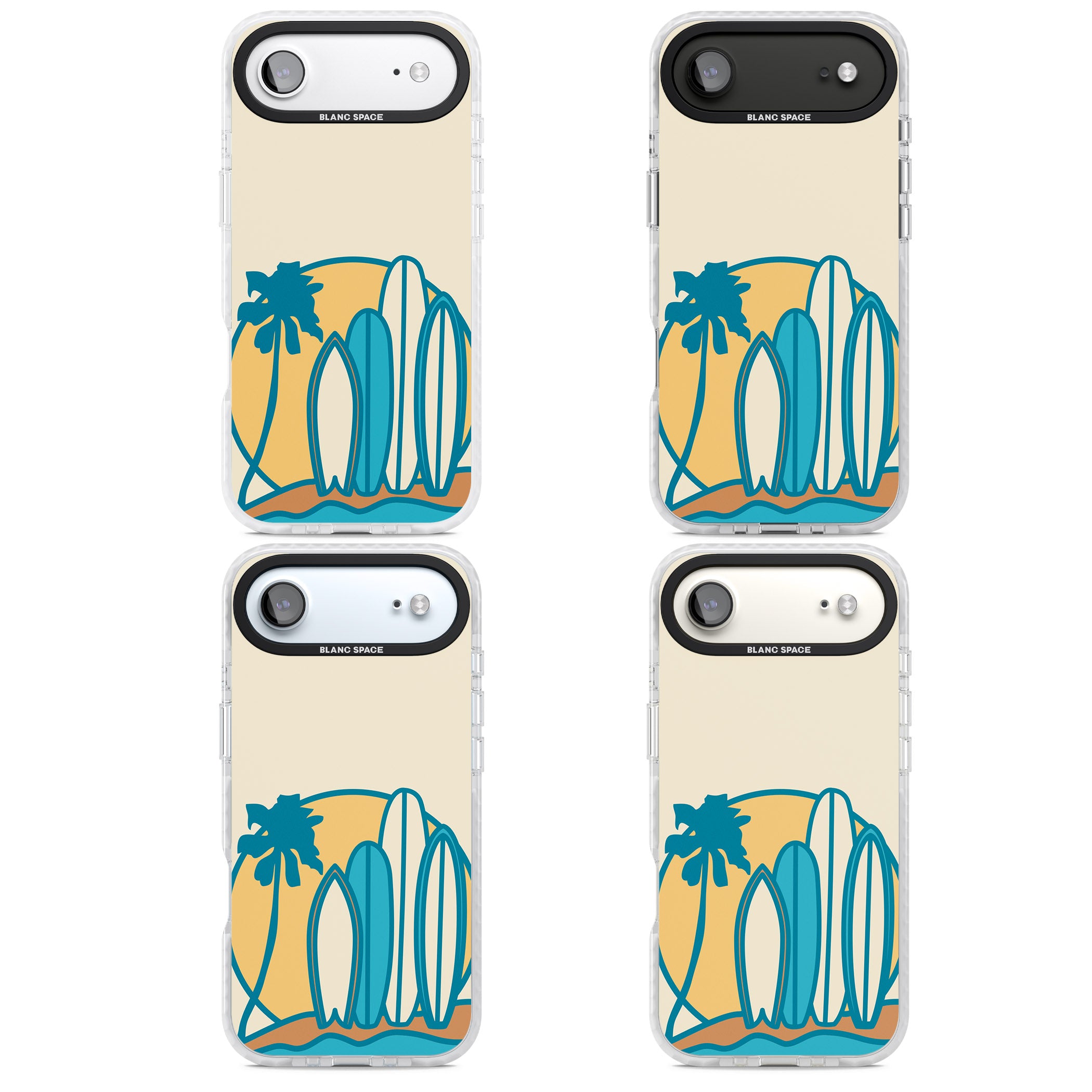 Coastal Surf Vibes iPhone 17 Air Impact Pro Clear Phone Case APT Impact Protection