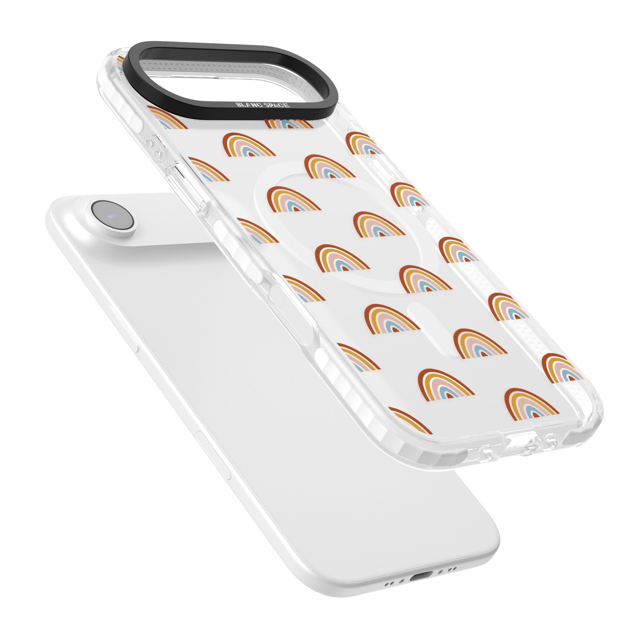 Scandi Rainbow iPhone 17 Air Impact Pro Clear Phone Case Colours