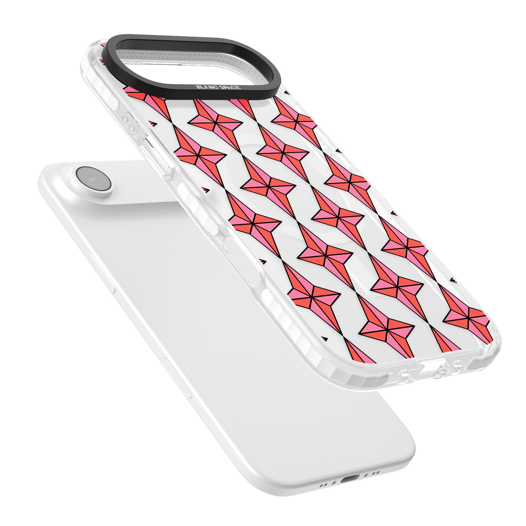 Rose Stars Pattern (Clear) iPhone 17 Air Impact Pro Clear Phone Case Colours