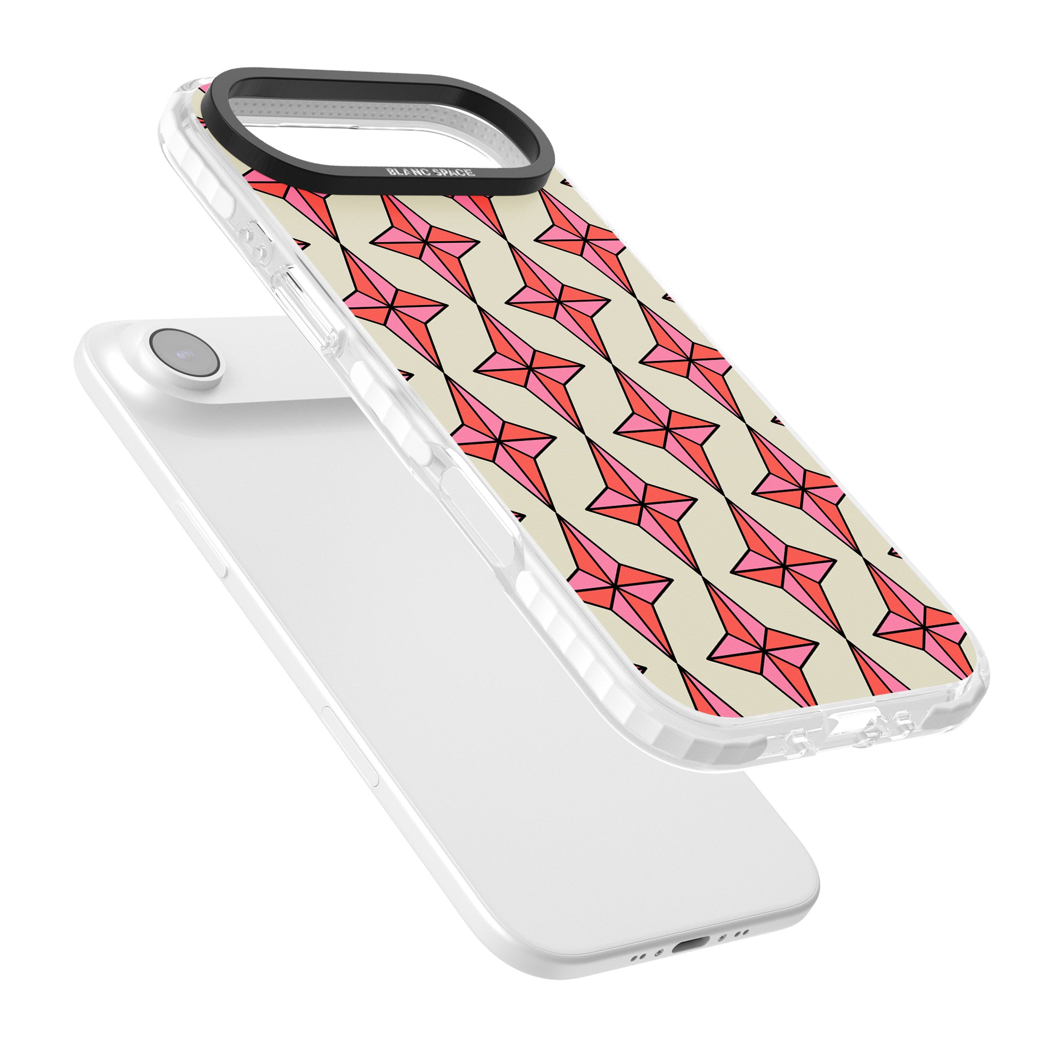 Rose Stars Pattern iPhone 17 Air Impact Pro Clear Phone Case Colours