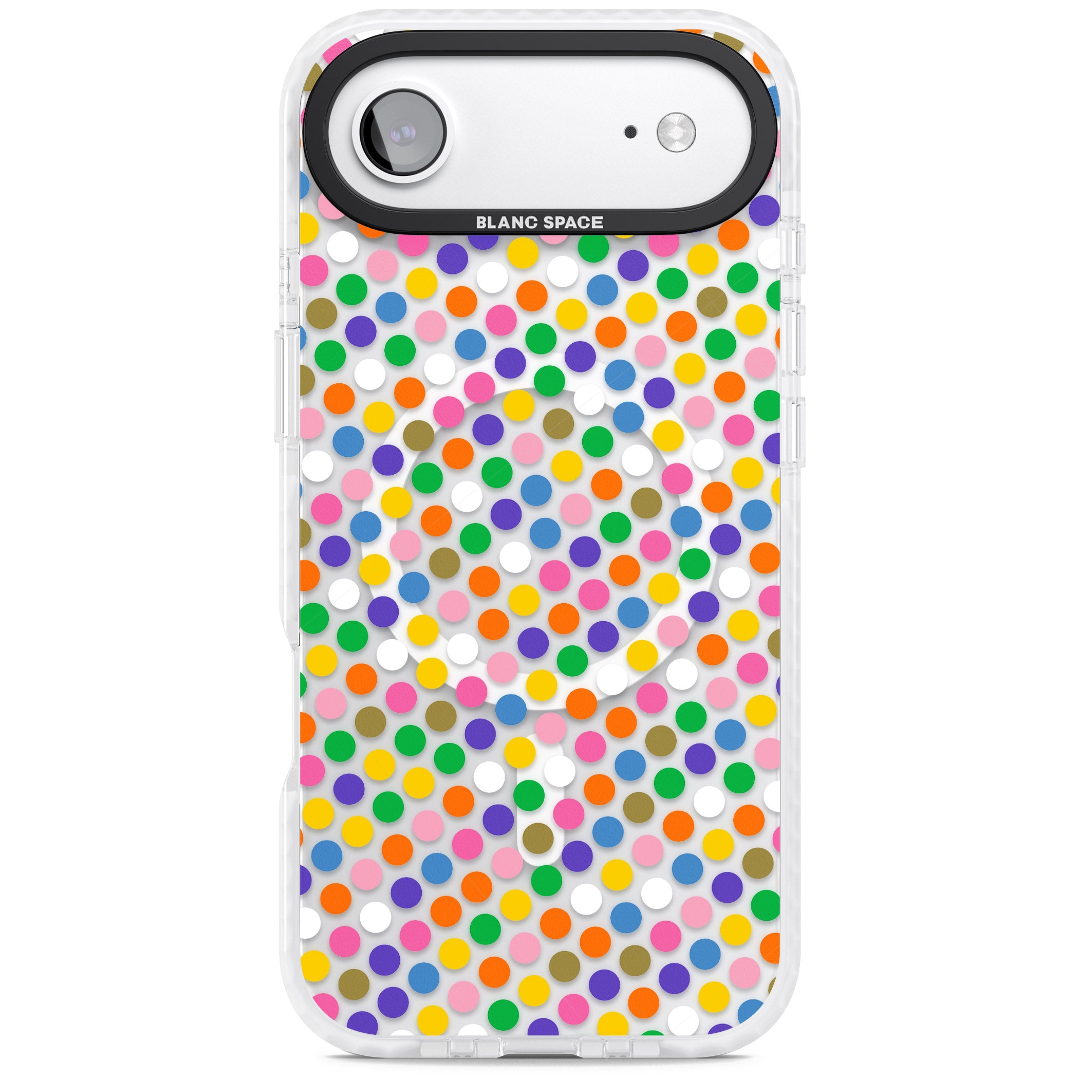 Multicolour Polka Dot Fiesta iPhone 17 Air Impact Pro Clear Phone Case