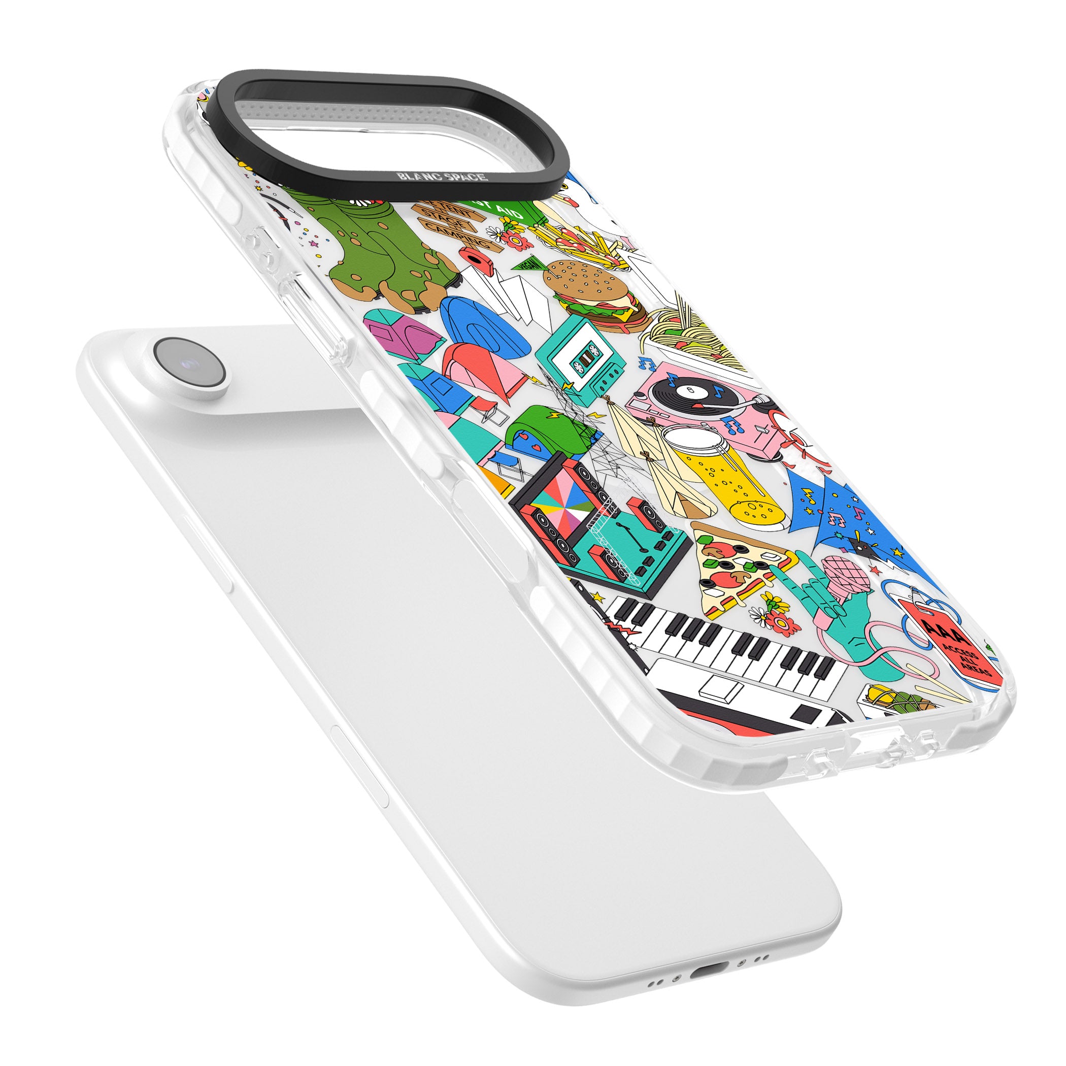 Festival Frenzy iPhone 17 Air Impact Pro Clear Phone Case Colours