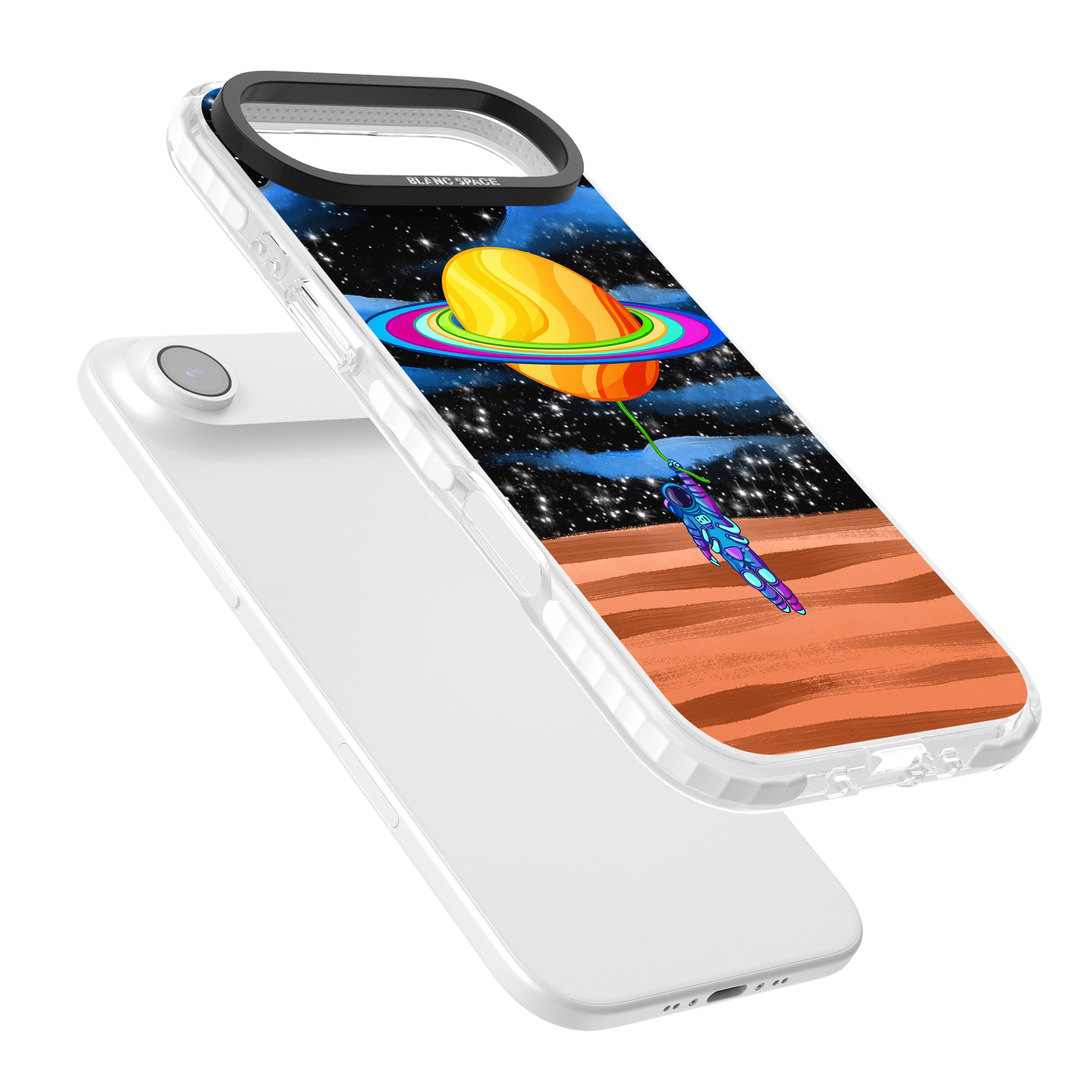 World On Helium iPhone 17 Air Impact Pro Clear Phone Case Colours