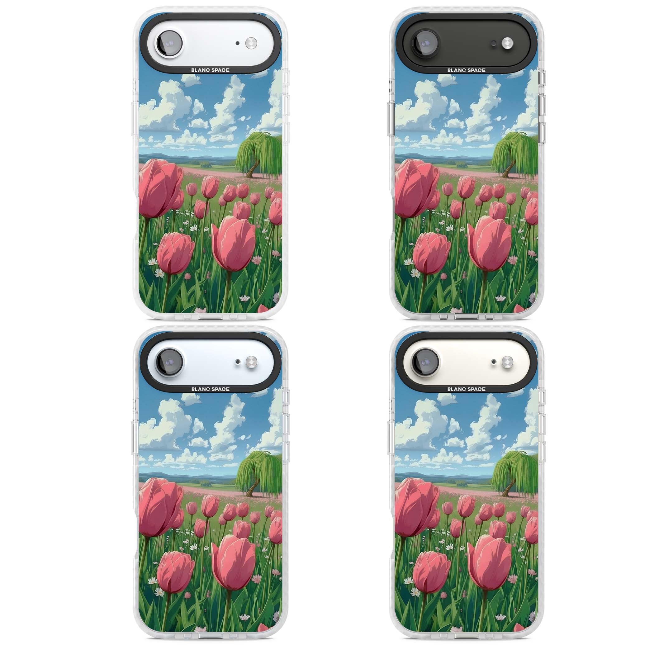 Willow By The Pink Tulips floral iPhone case | Impact Magsafe case for iPhone Air