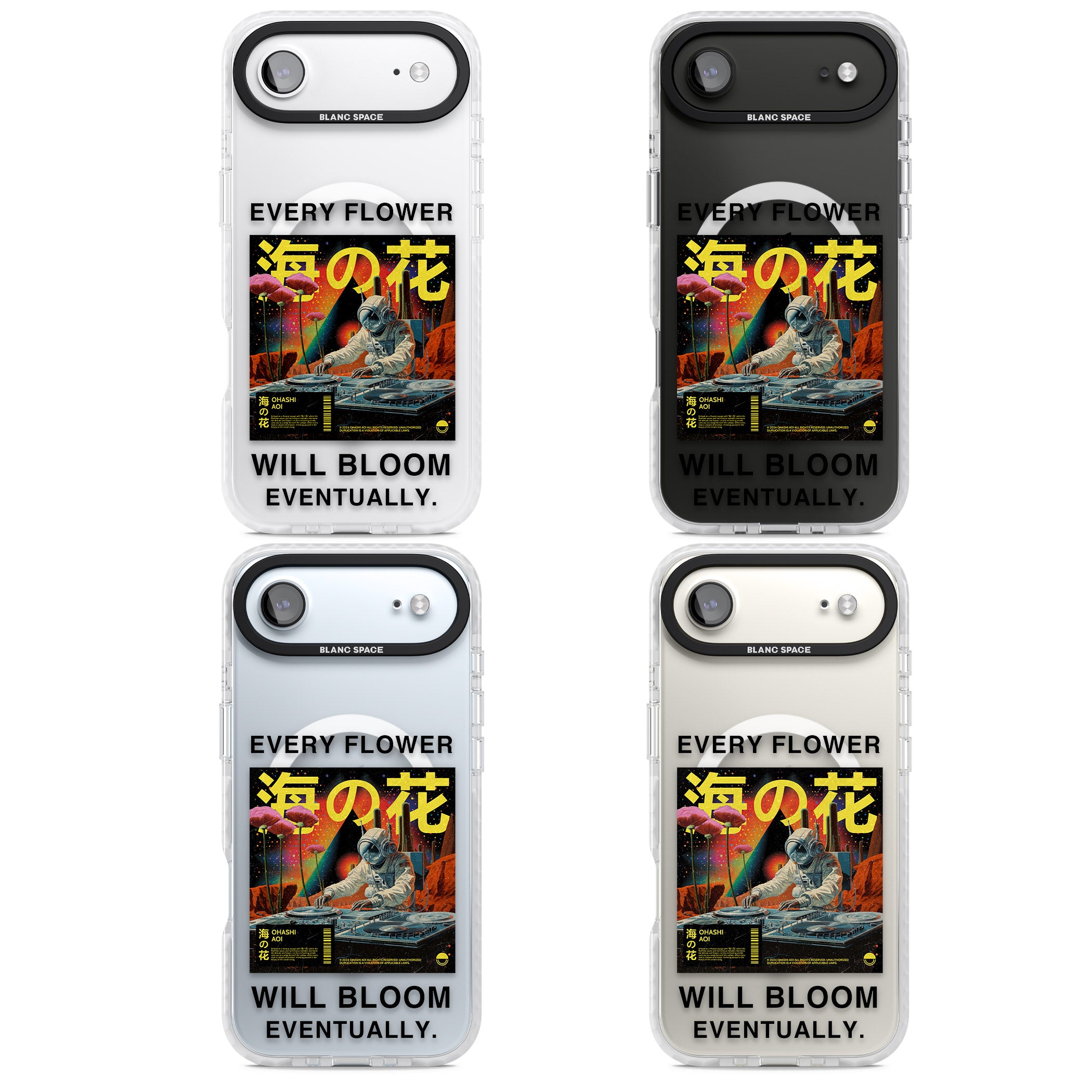 Every Flower Will Bloom Eventually iPhone 17 Air Impact Pro Clear Phone Case APT Impact Protection