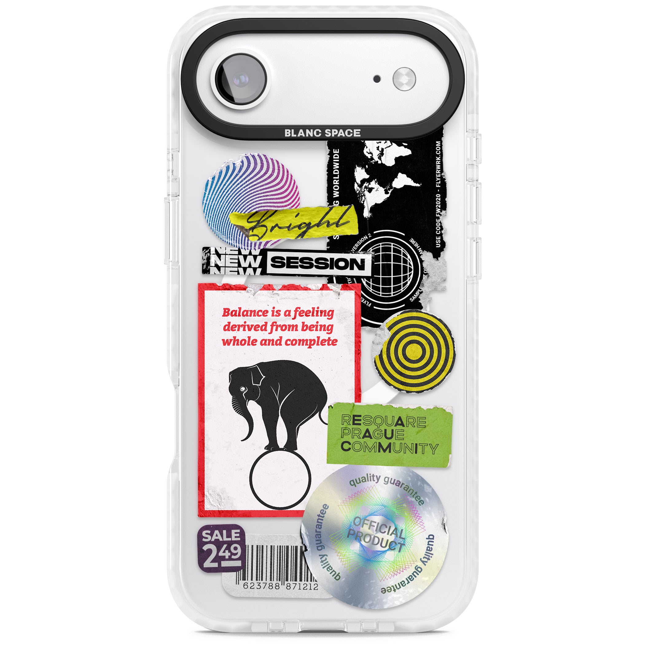 Peeled Sticker Mix iPhone 17 Air Impact Pro Clear Phone Case