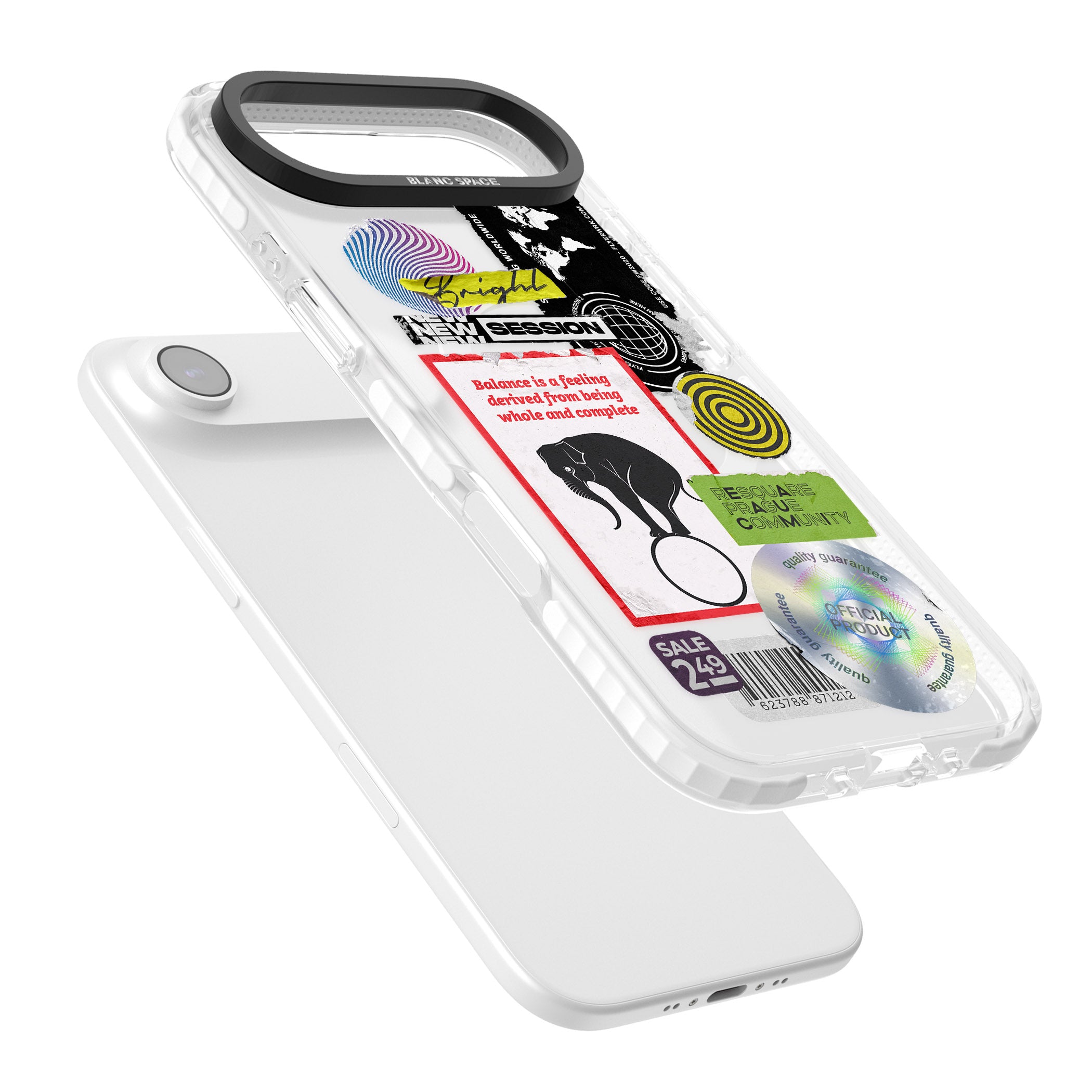 Peeled Sticker Mix iPhone 17 Air Impact Pro Clear Phone Case Colours